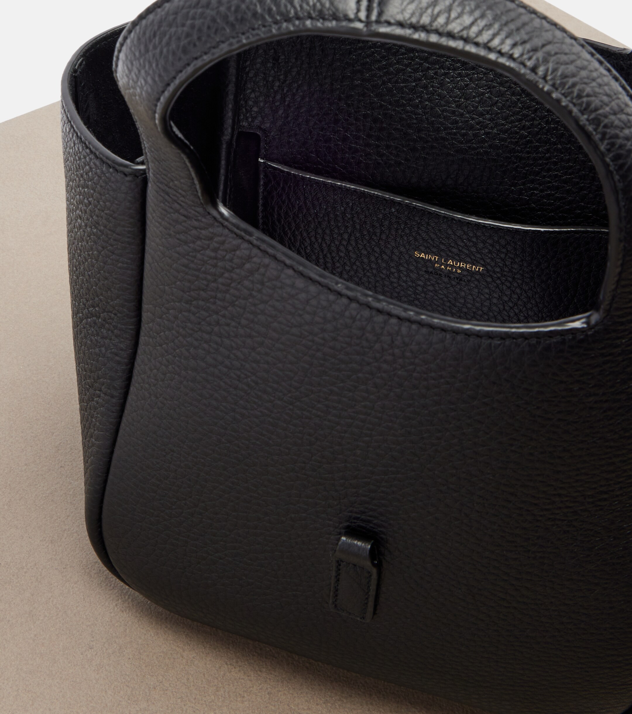 Saint Laurent Le 5 à 7 Bea Baby leather top-handle bag
