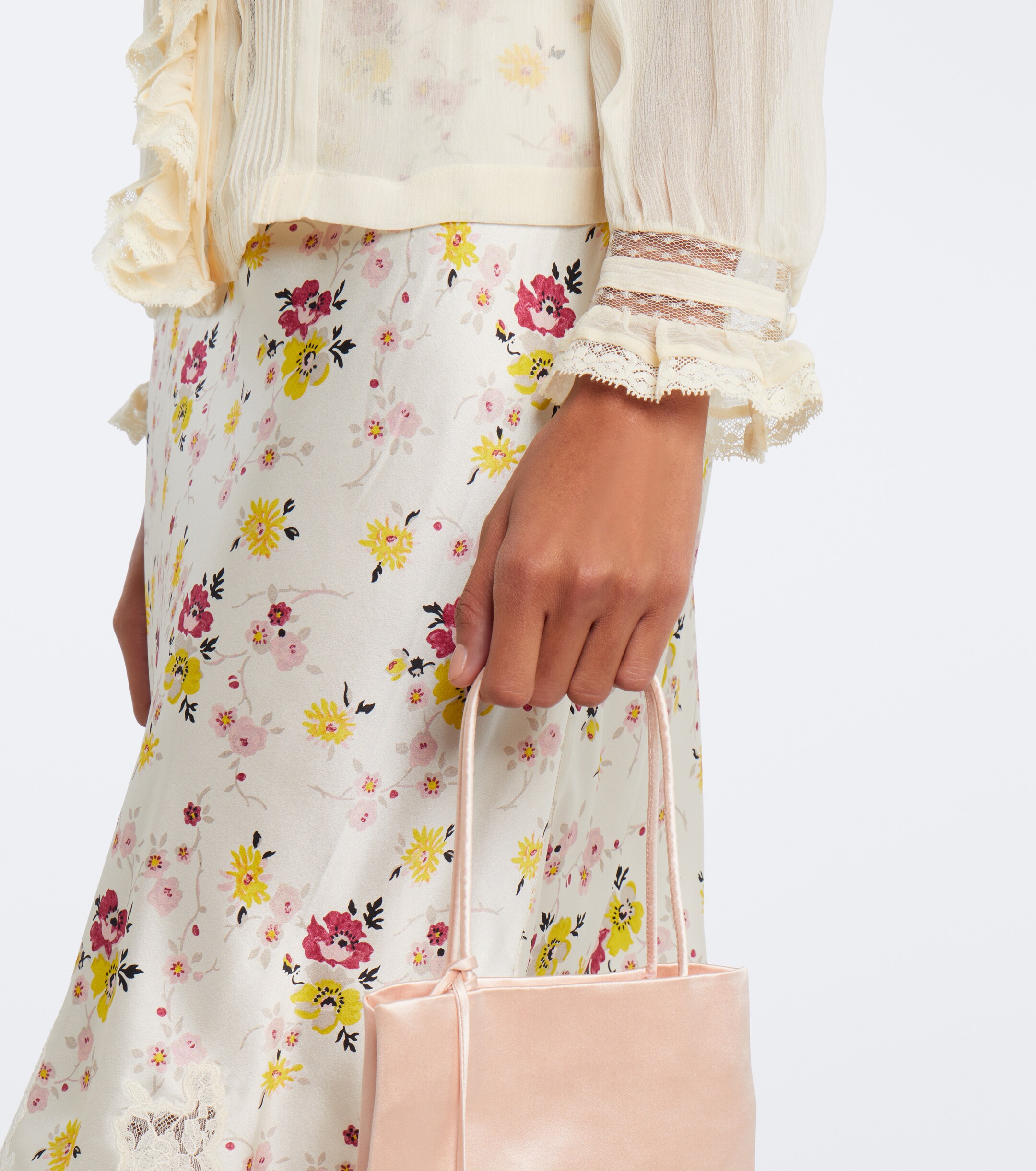 Dôen Dôen Magdeline ruffled silk chiffon blouse