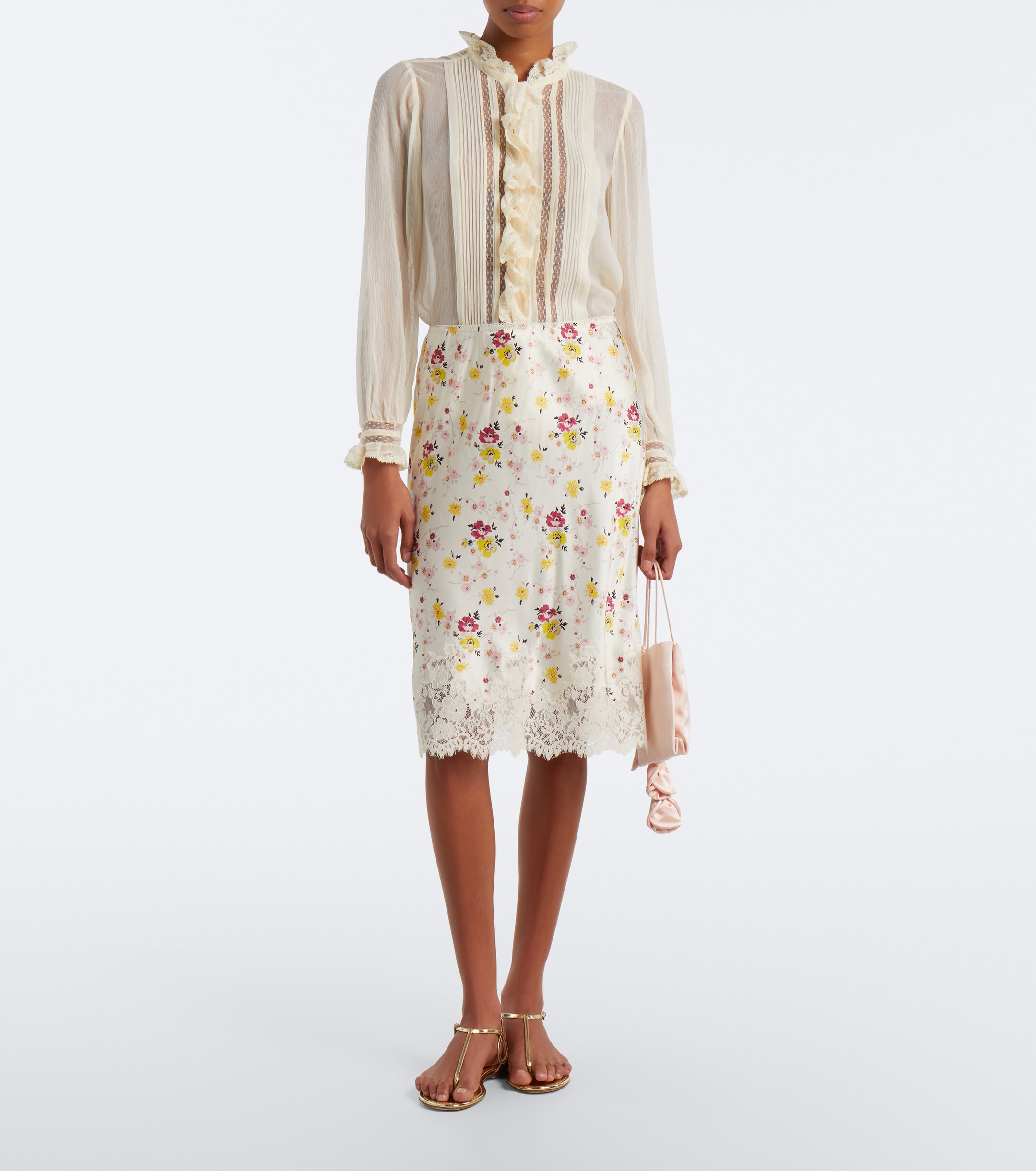 Dôen Dôen Magdeline ruffled silk chiffon blouse