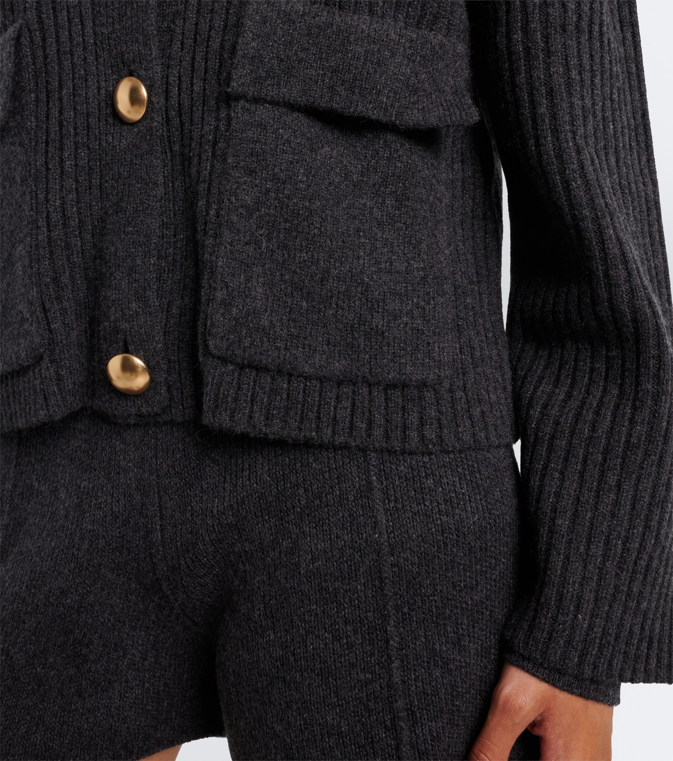 Jardin des Orangers Jardin des Orangers Ribbed-knit wool and cashmere cardigan