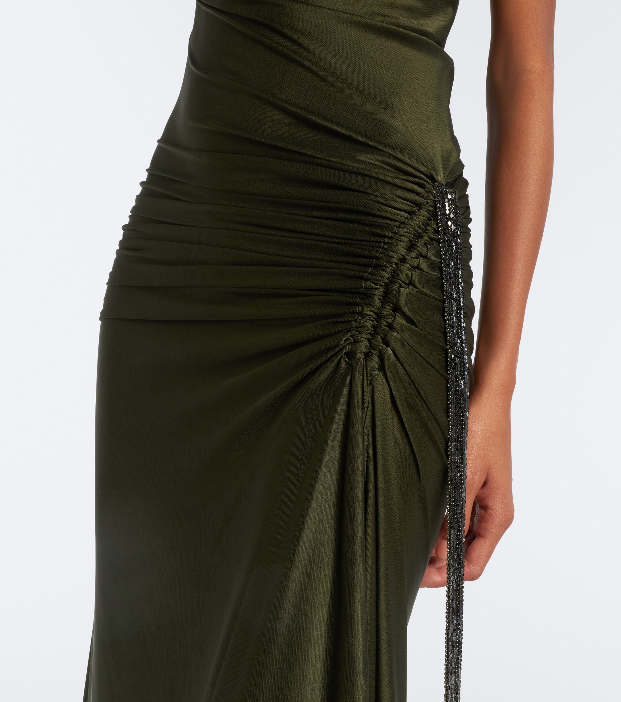 Rabanne Rabanne Chainmail satin gown