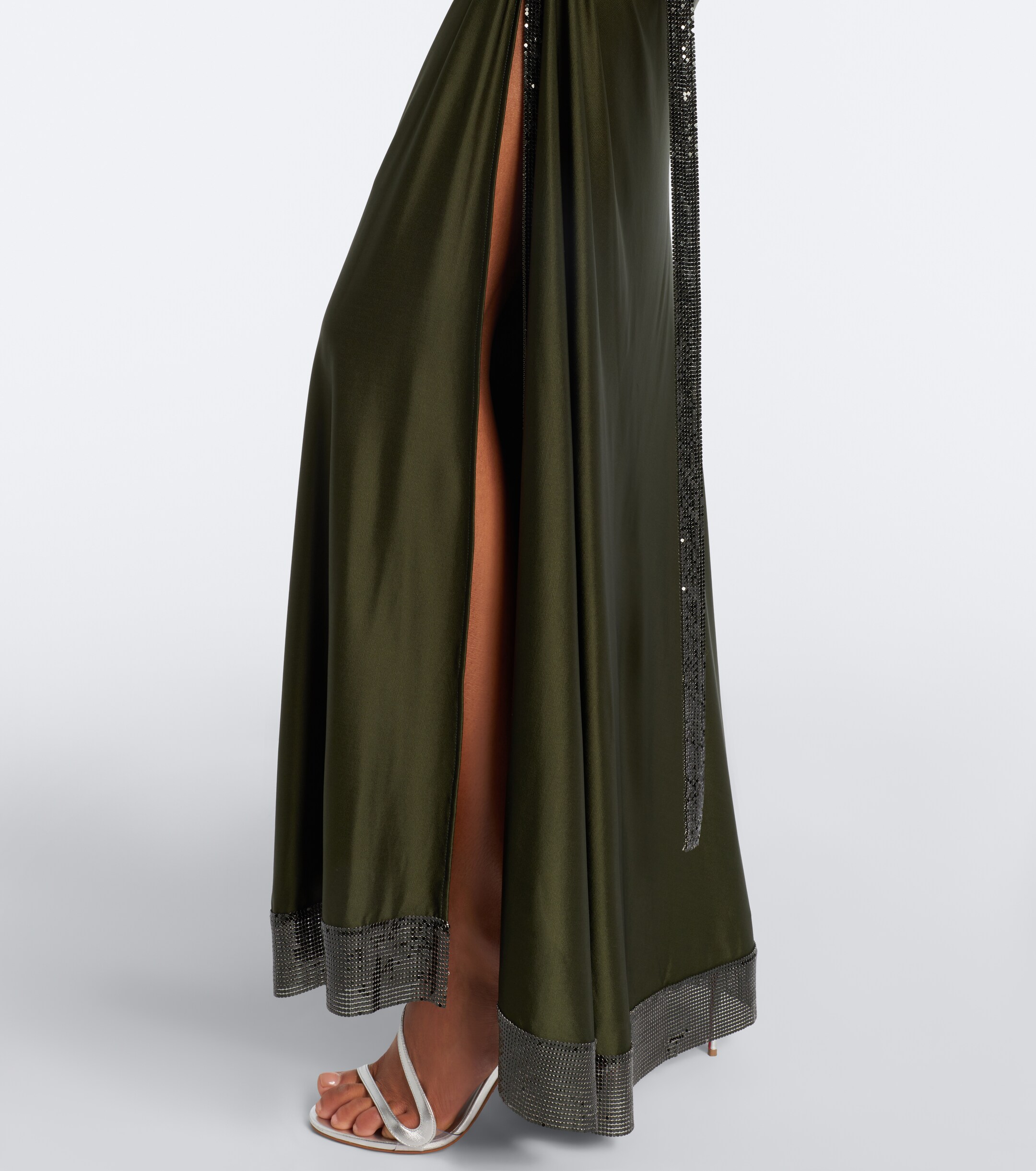Rabanne Rabanne Chainmail satin gown