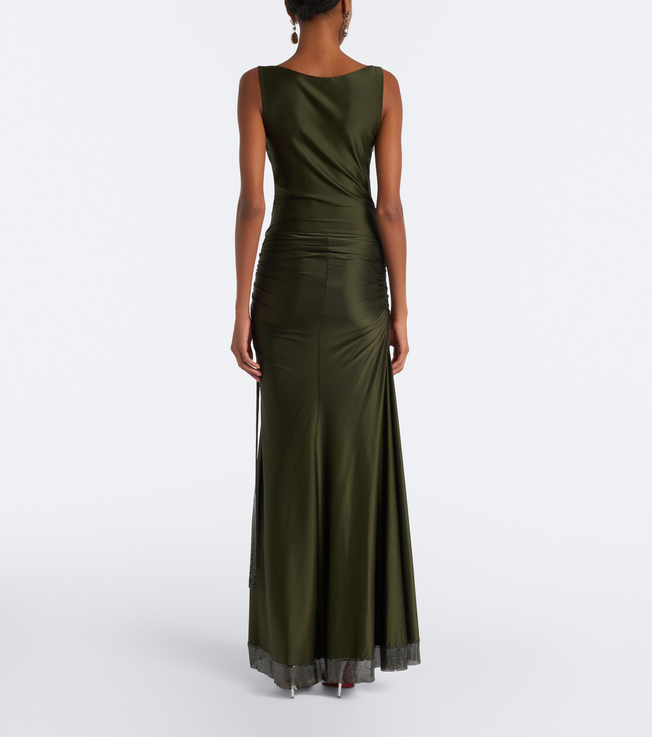 Rabanne Rabanne Chainmail satin gown