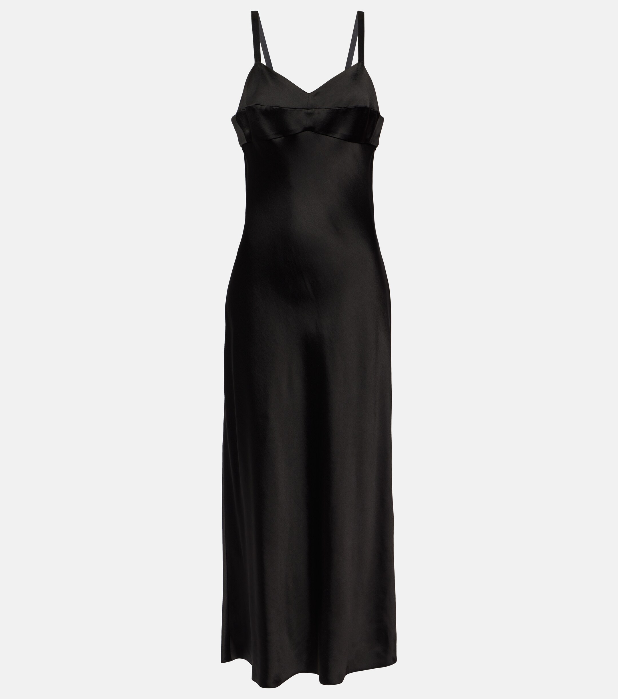 KHAITE Joely satin slip dress