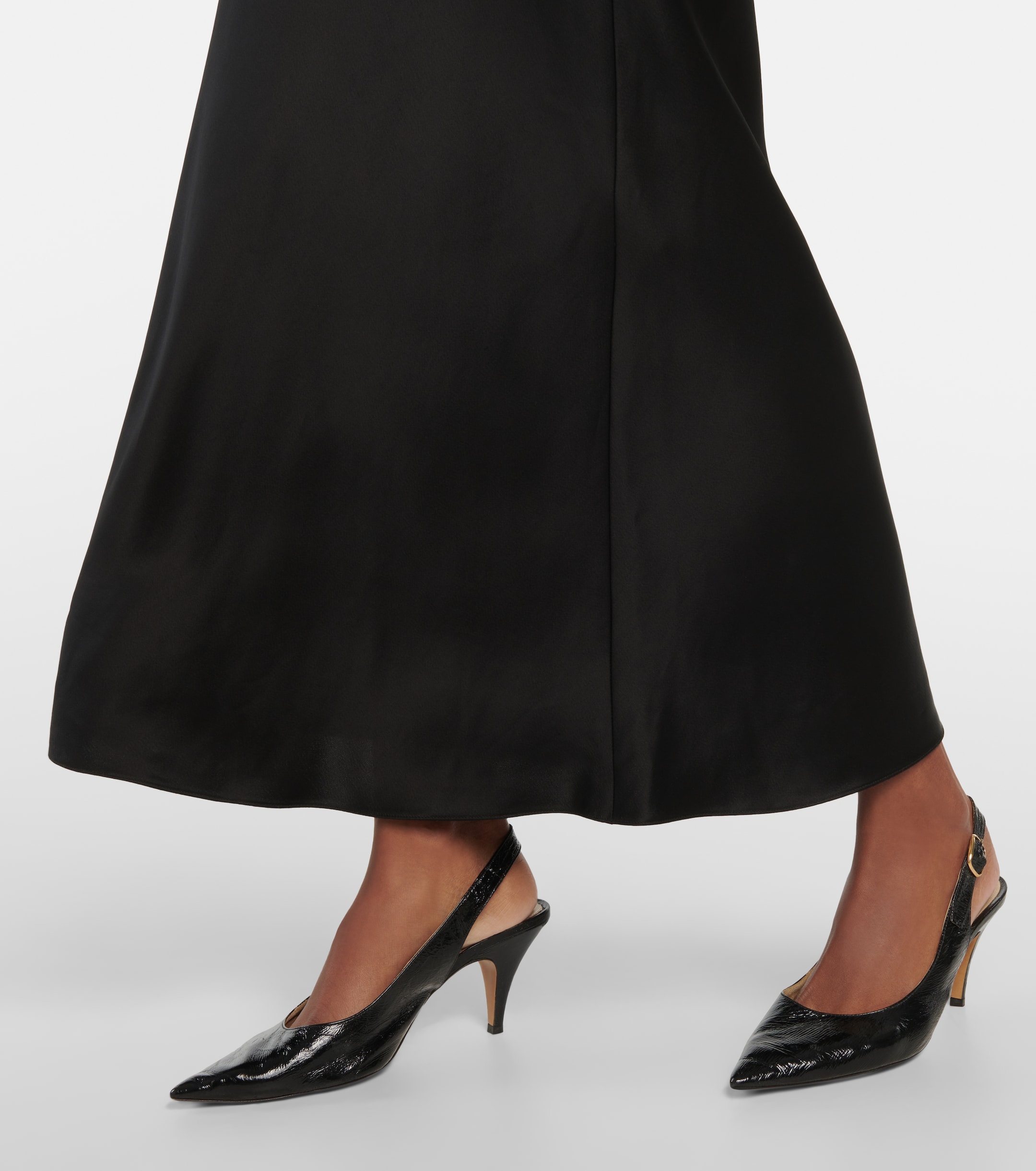 KHAITE Joely satin slip dress