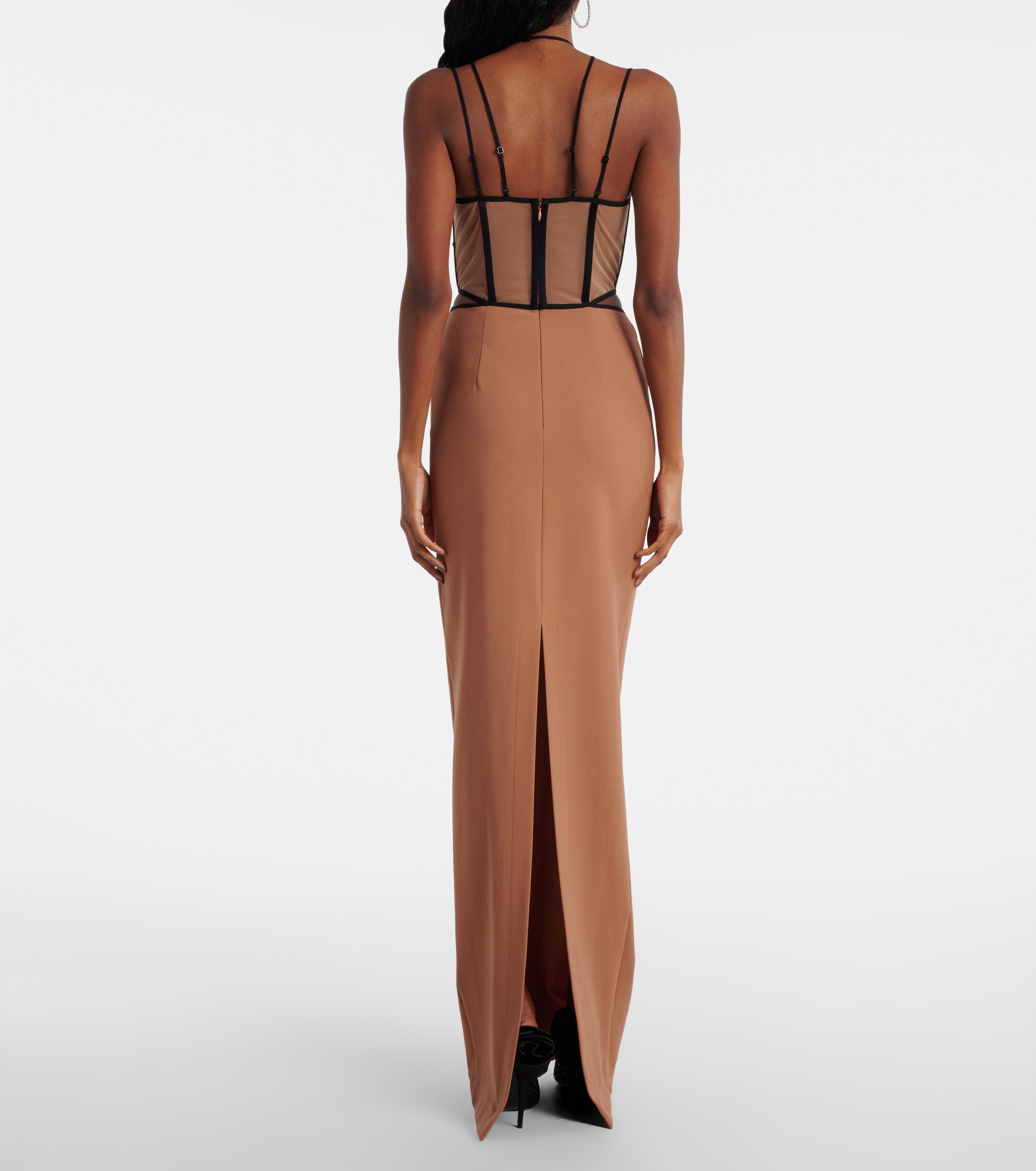 nensi dojaka brown dress Nensi Dojaka Brown Sequins Dress