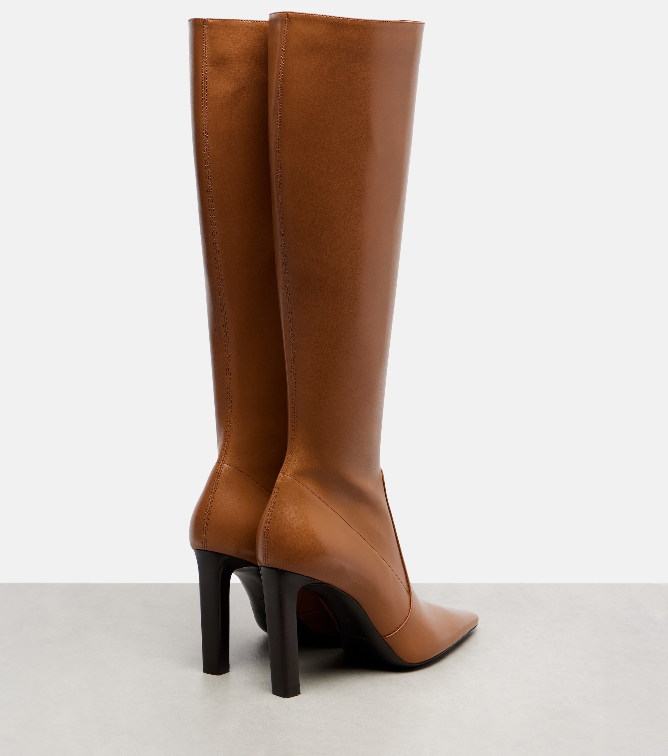 Saint Laurent - Francoise 95 leather knee-high boots | Plush