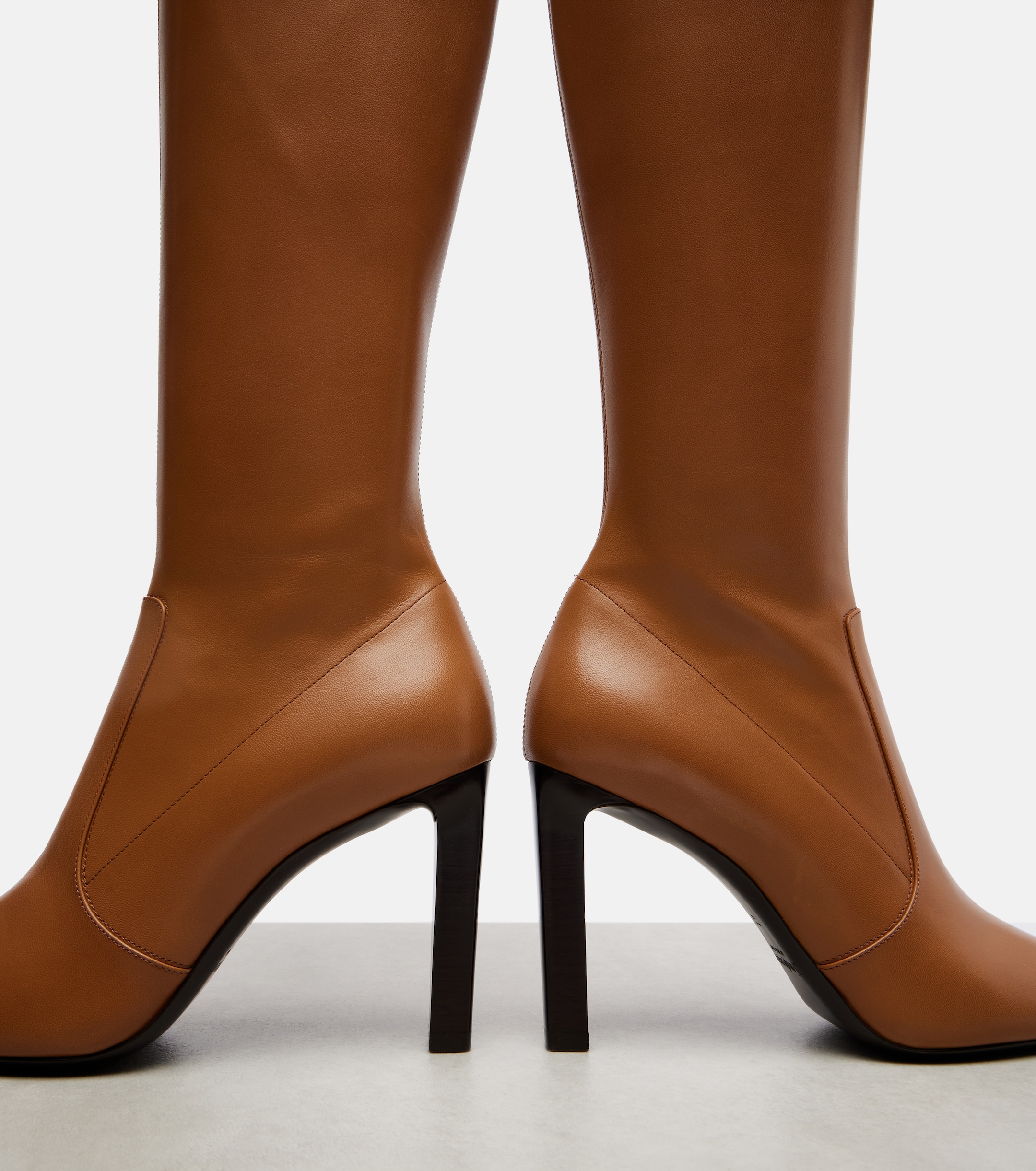 Saint Laurent - Francoise 95 leather knee-high boots | Plush