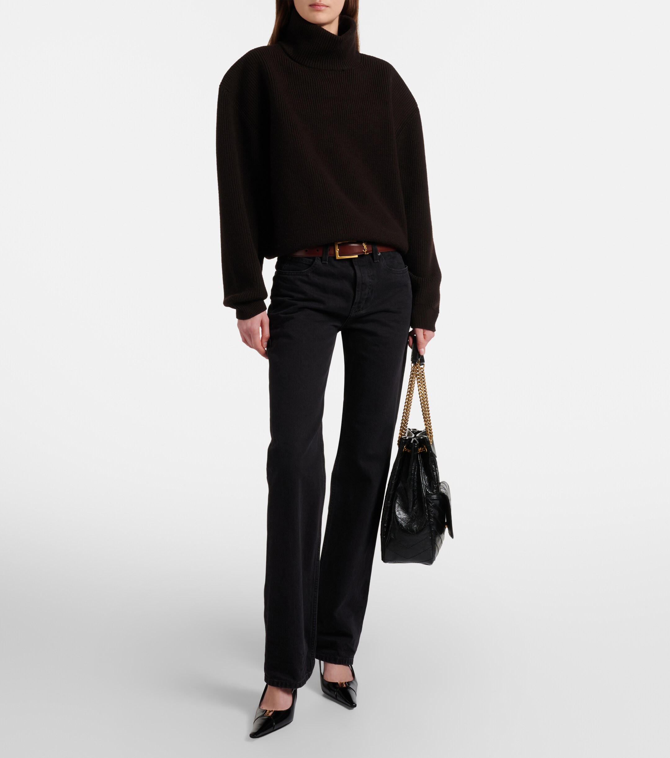 Saint Laurent Niki Small leather tote bag