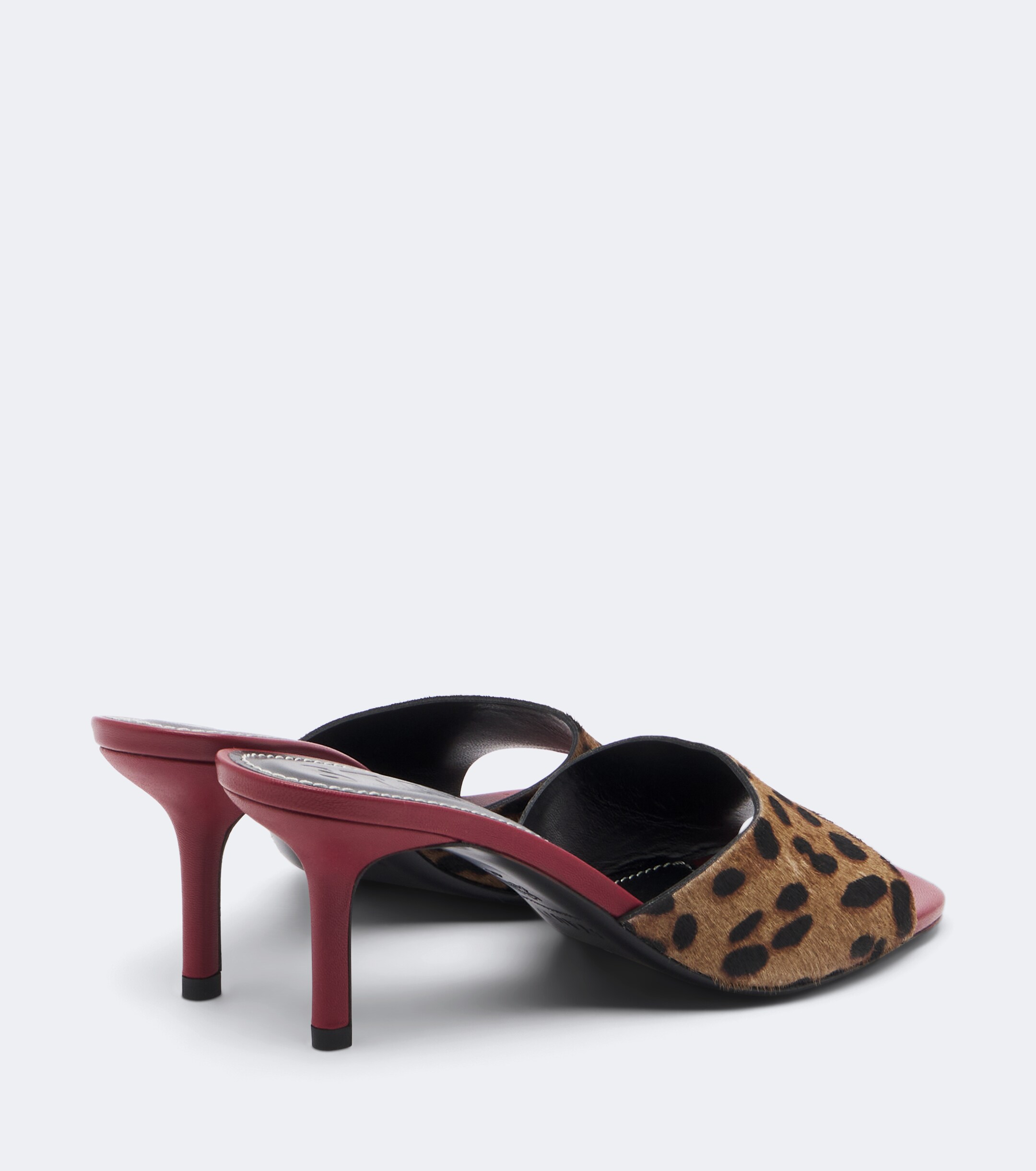 Staud Staud Bea leopard-print calf hair mules
