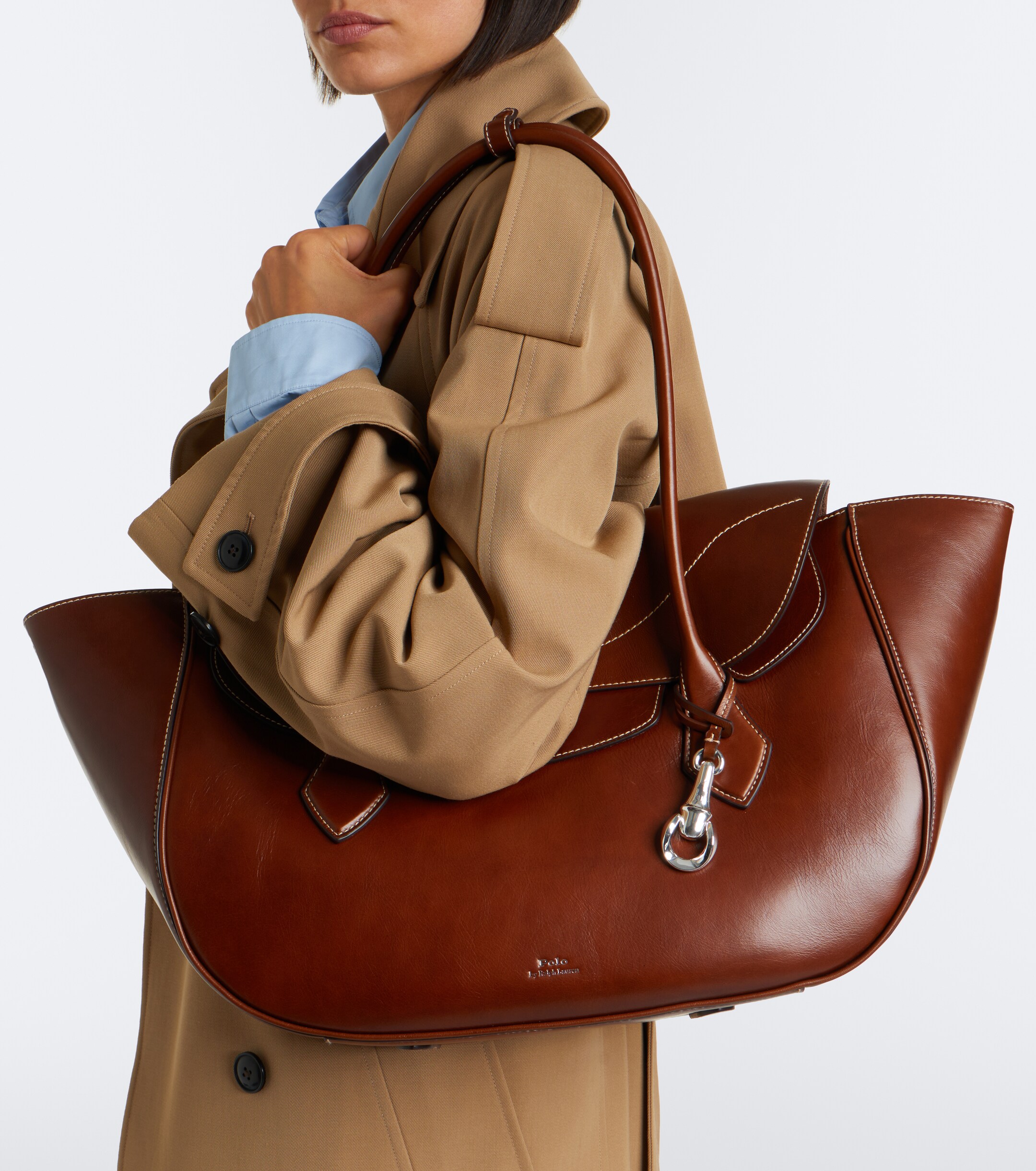 Polo Ralph Lauren Polo Blaze Large leather tote bag