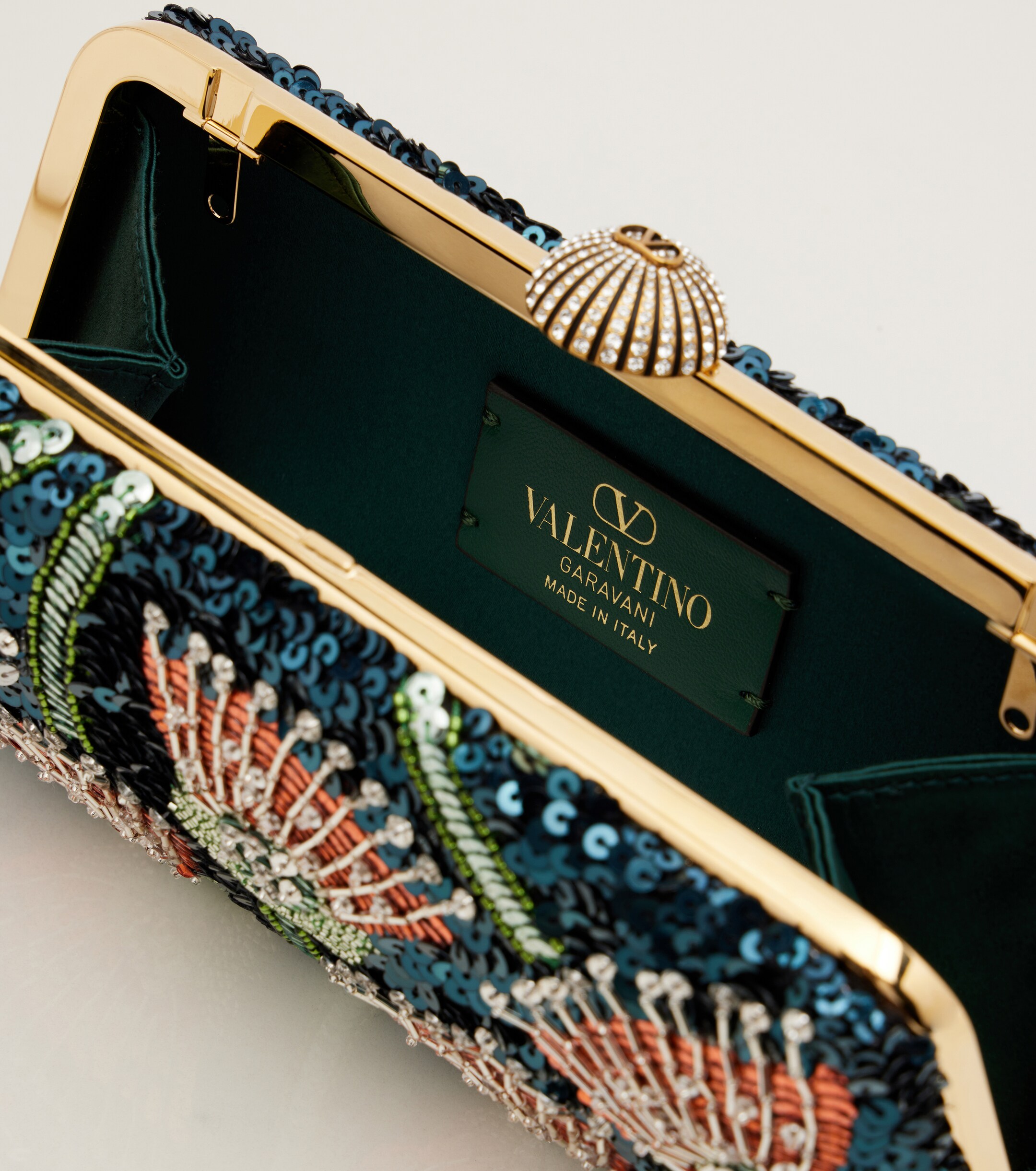 Valentino Garavani Carry Secrets embellished clutch thumbnail
