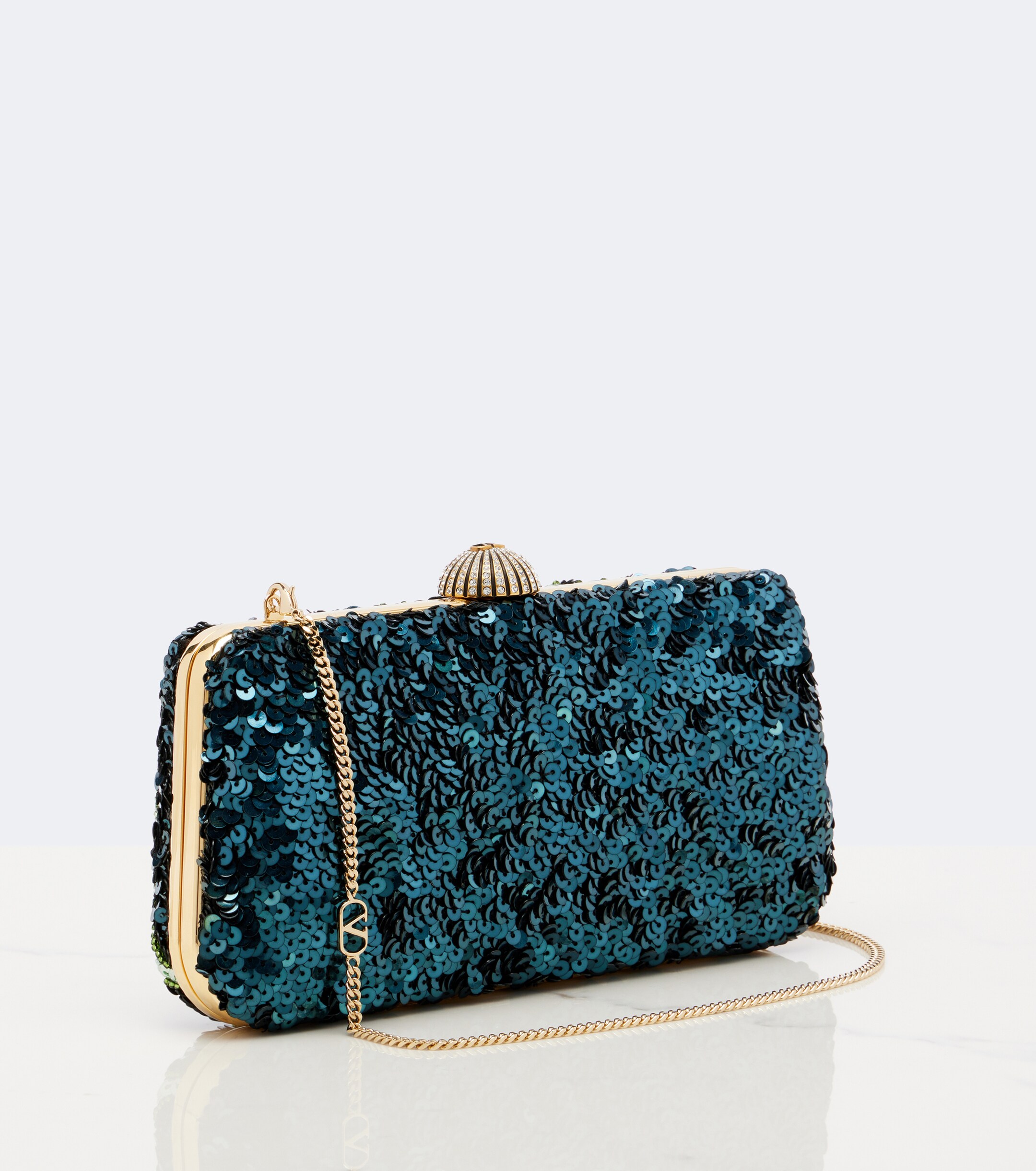 Valentino Garavani Carry Secrets embellished clutch thumbnail