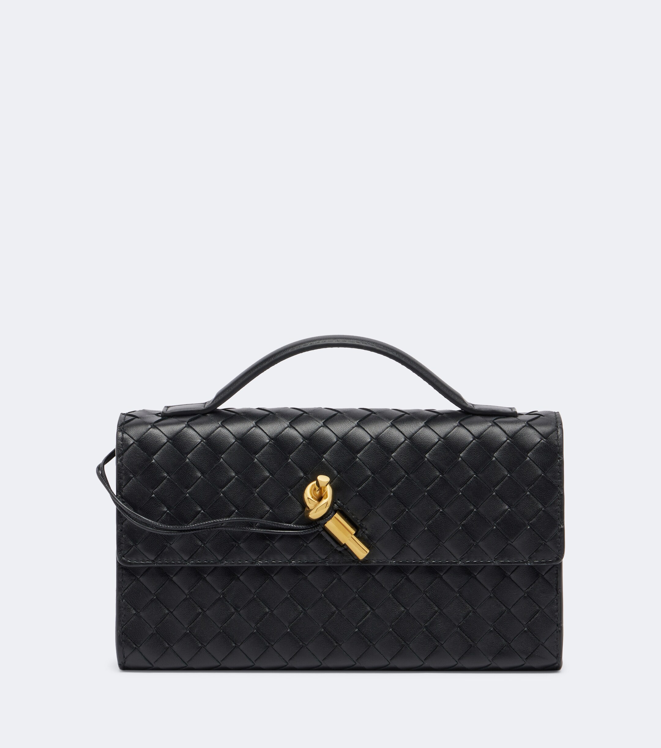 Bottega Veneta Andiamo Small Intrecciato leather clutch