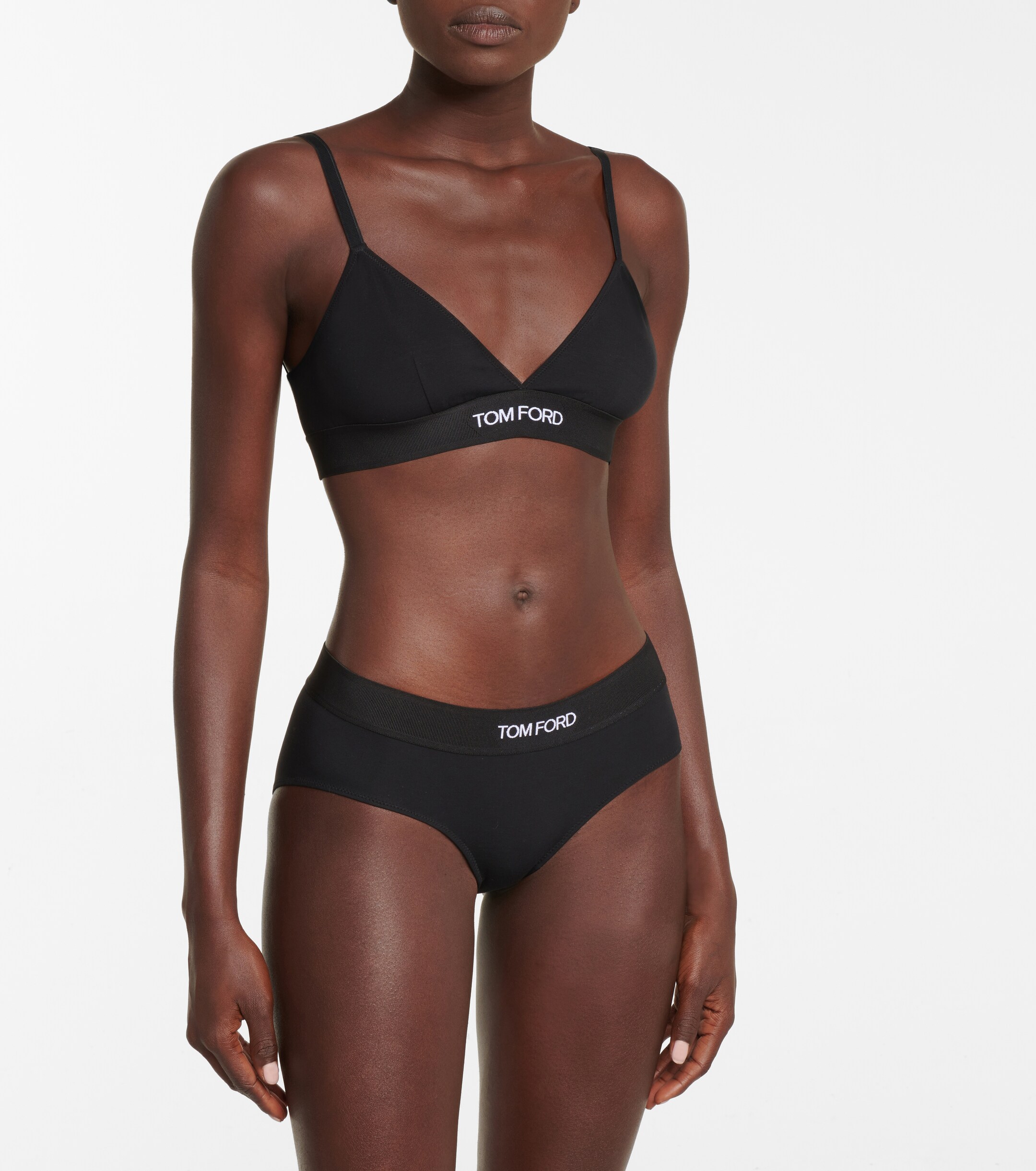 Tom Ford Tom Ford Logo stretch-jersey triangle bra
