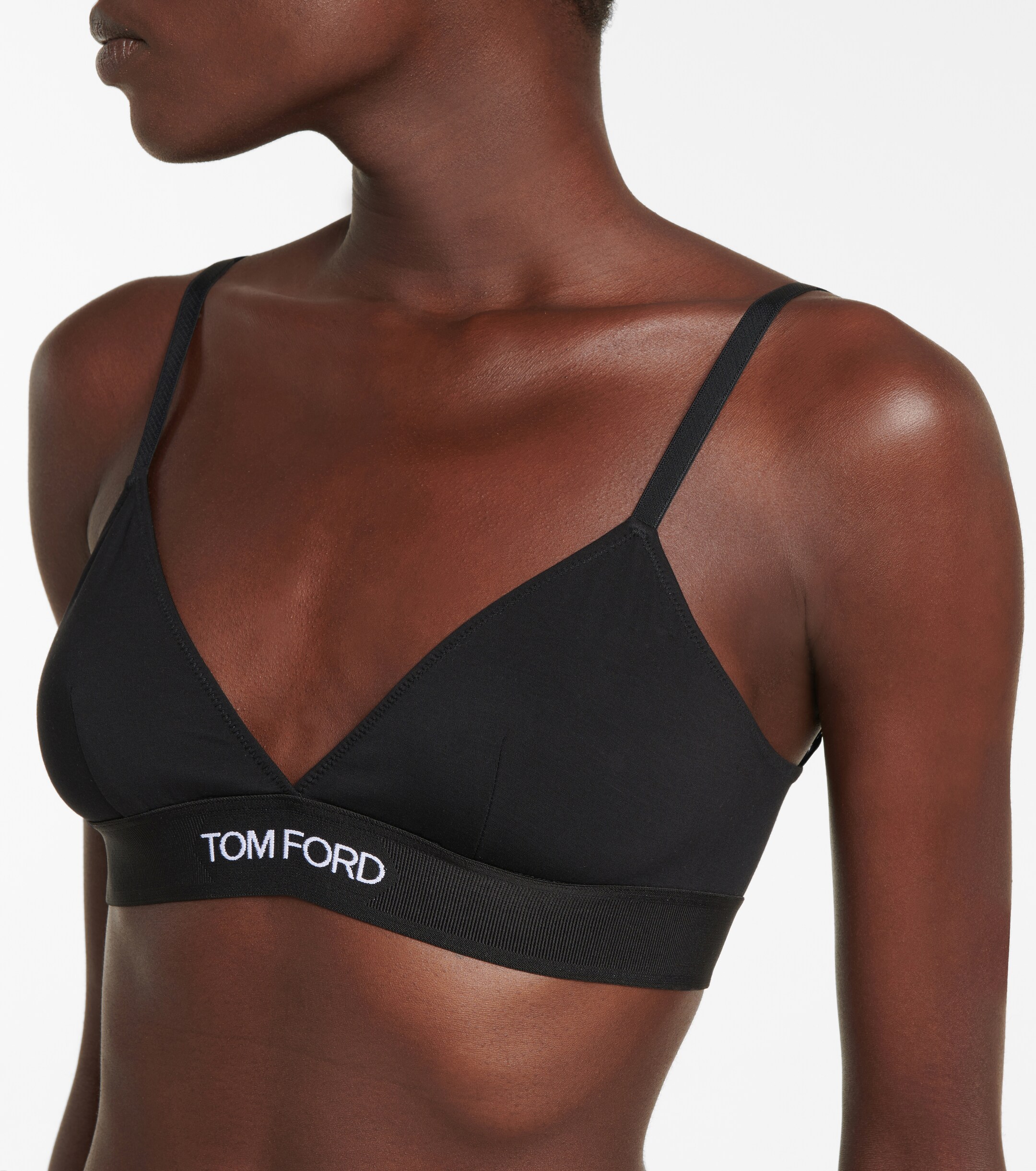 Tom Ford Tom Ford Logo stretch-jersey triangle bra