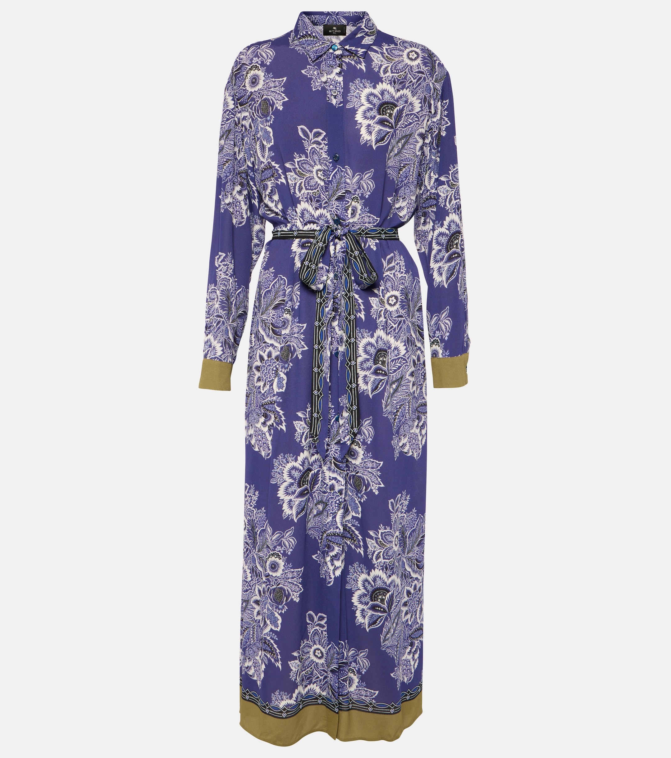 Etro Printed shirt midi dress