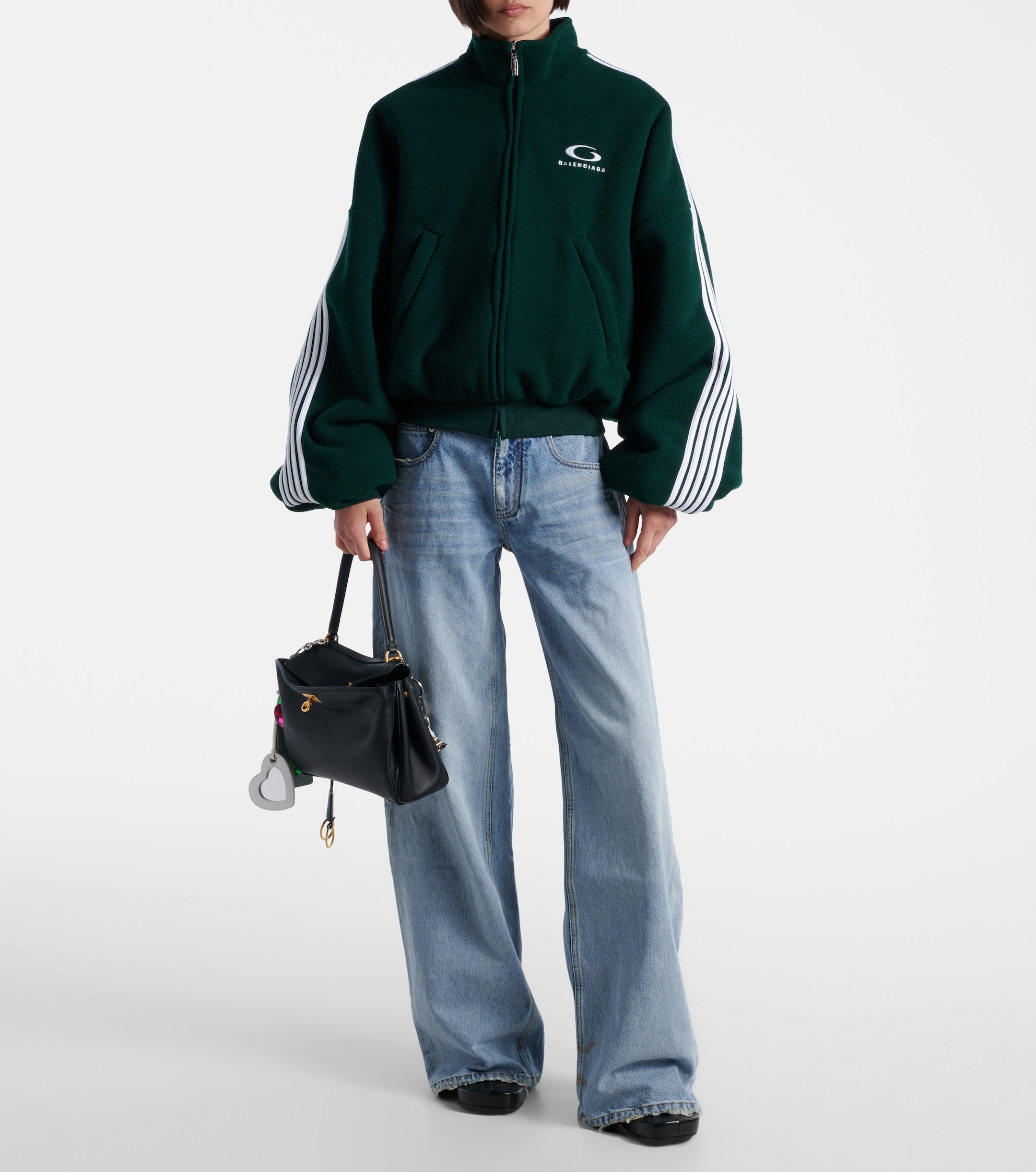 Balenciaga Loop Sports Icon fleece jacket