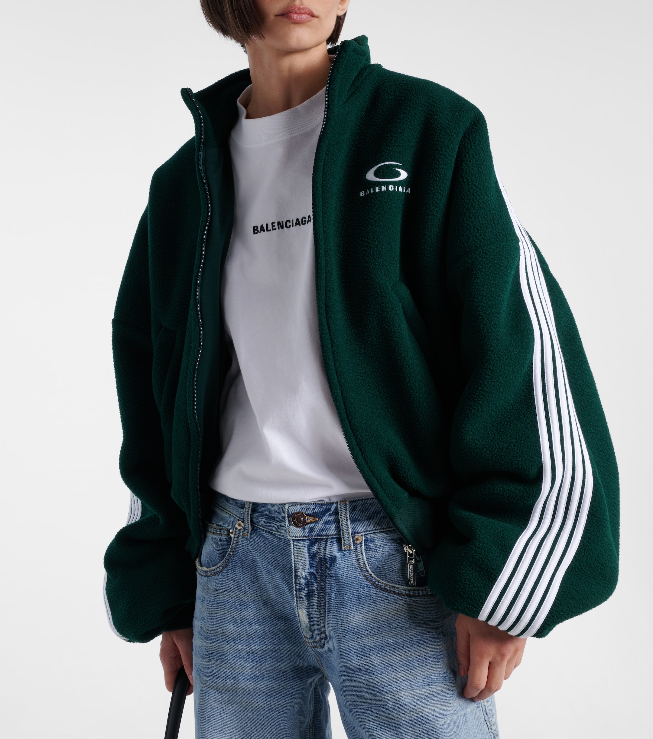 Balenciaga Loop Sports Icon fleece jacket thumbnail