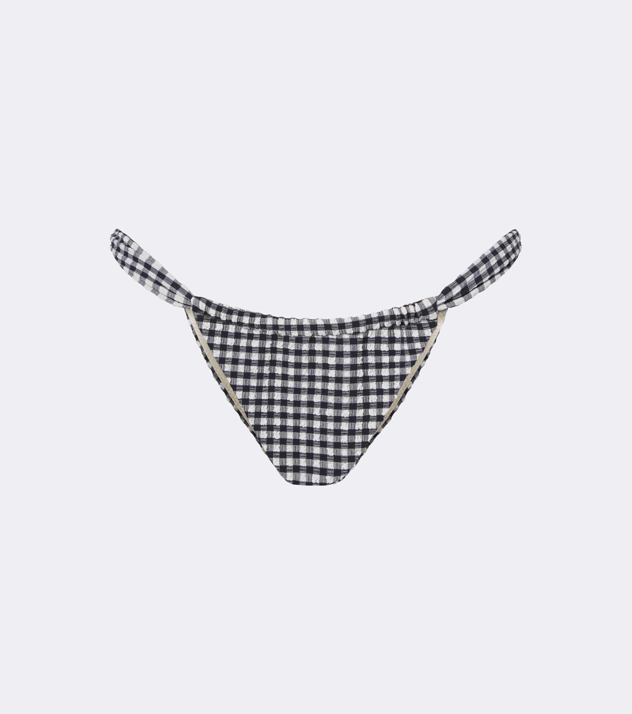 Montce Montce Sandra polka-dot seersucker bikini bottoms
