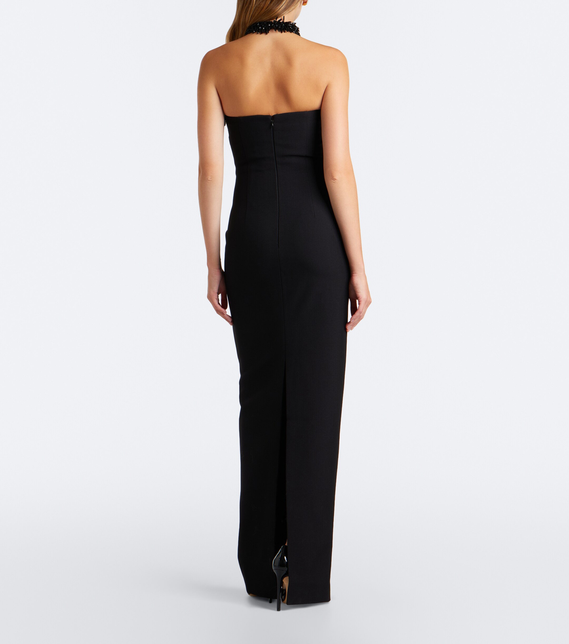 Roland Mouret Roland Mouret Embellished crêpe halterneck gown