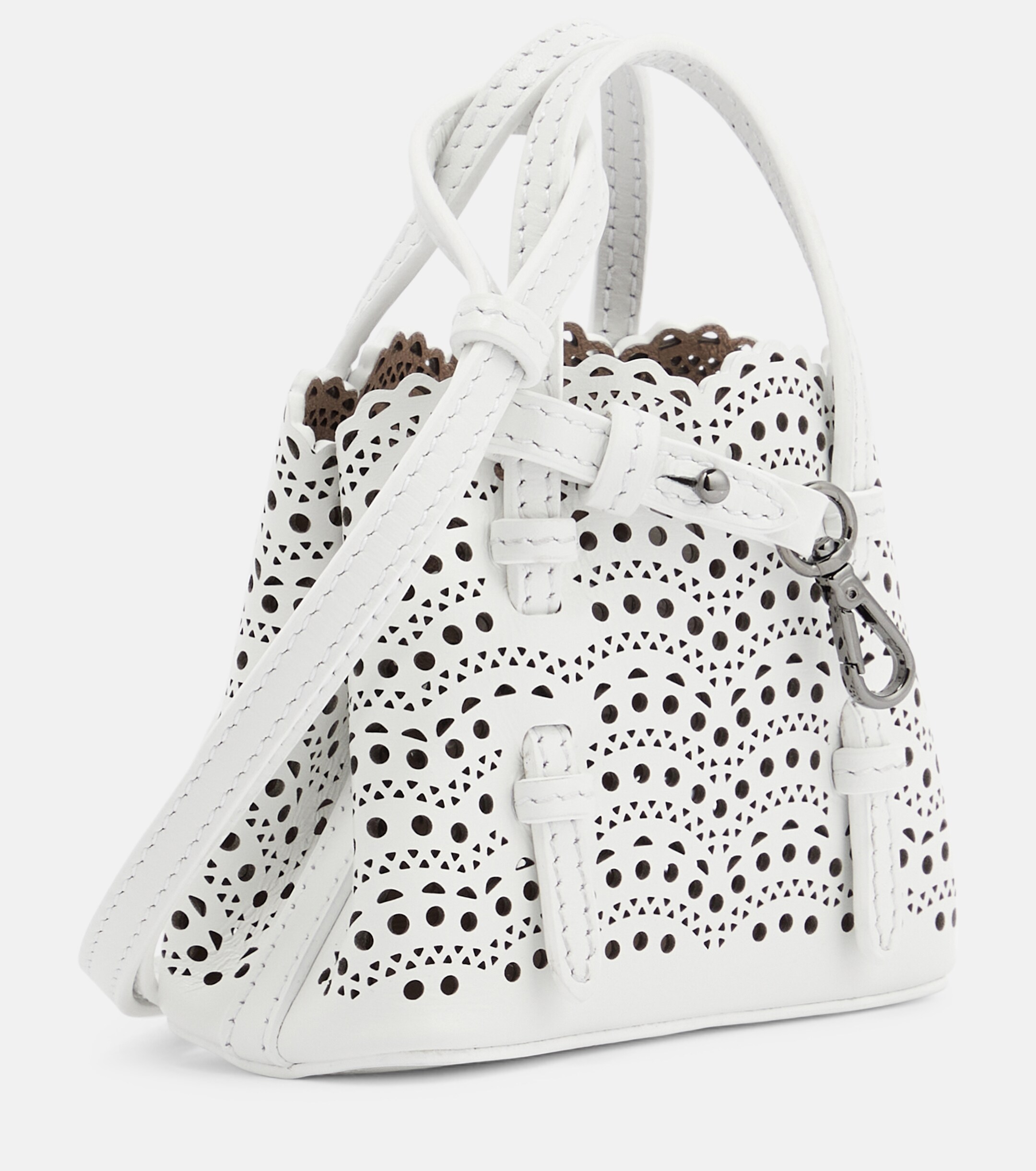Alaïa Mina Mini leather crossbody bag