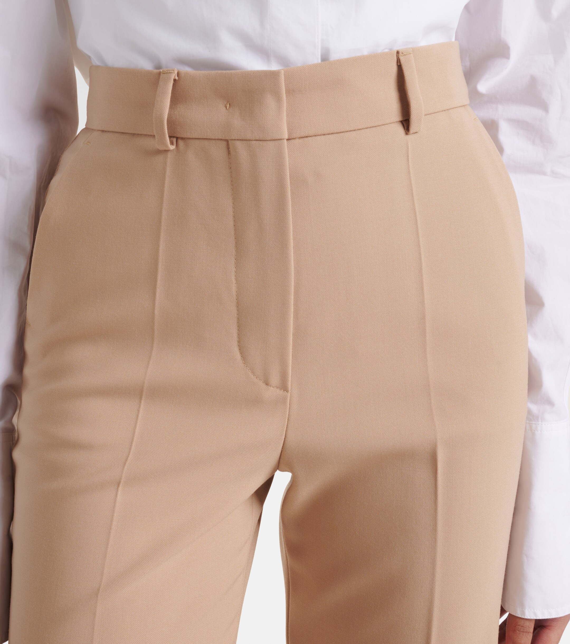 Sportmax Oxalis virgin wool flared pants