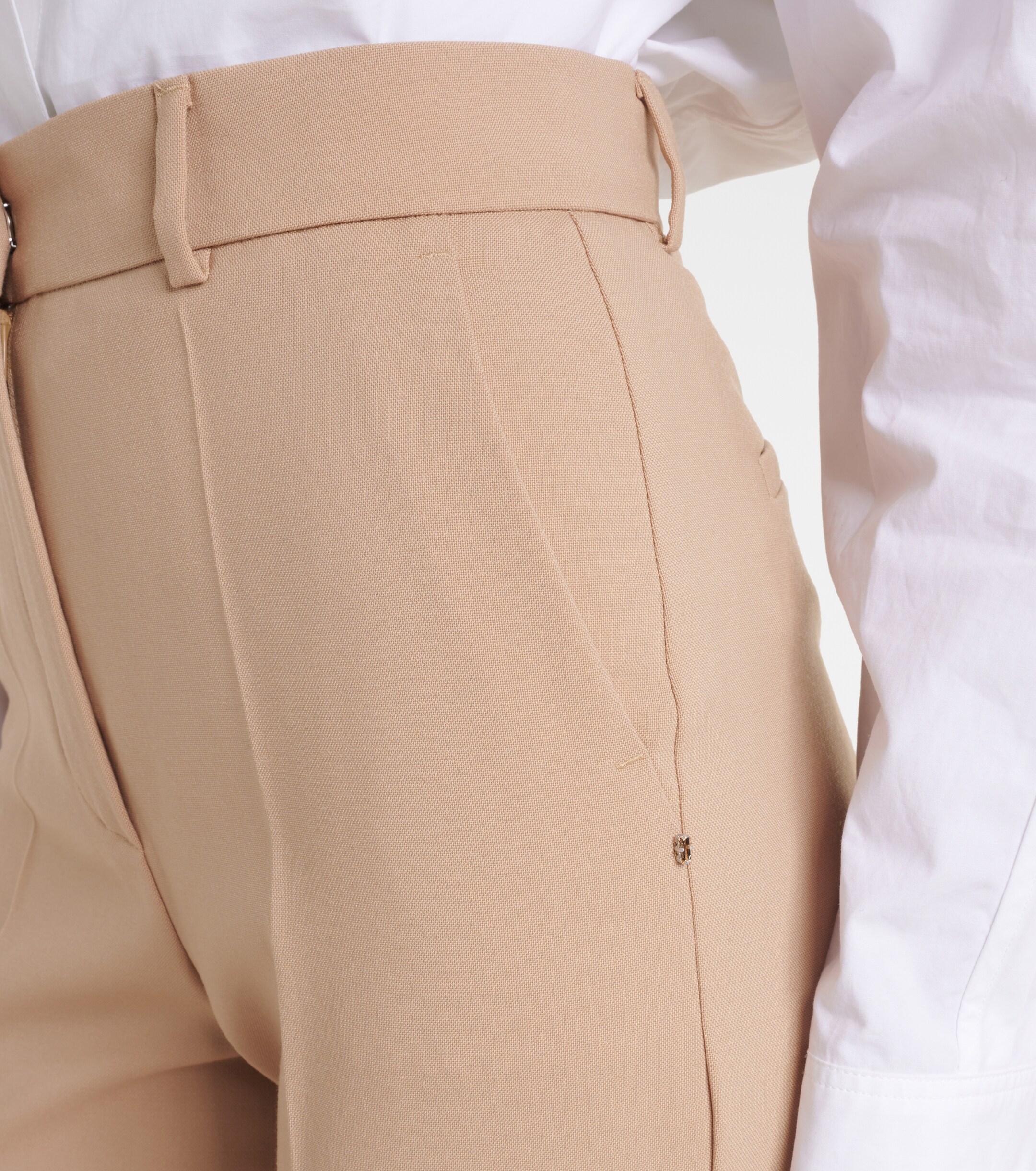 Sportmax Oxalis virgin wool flared pants