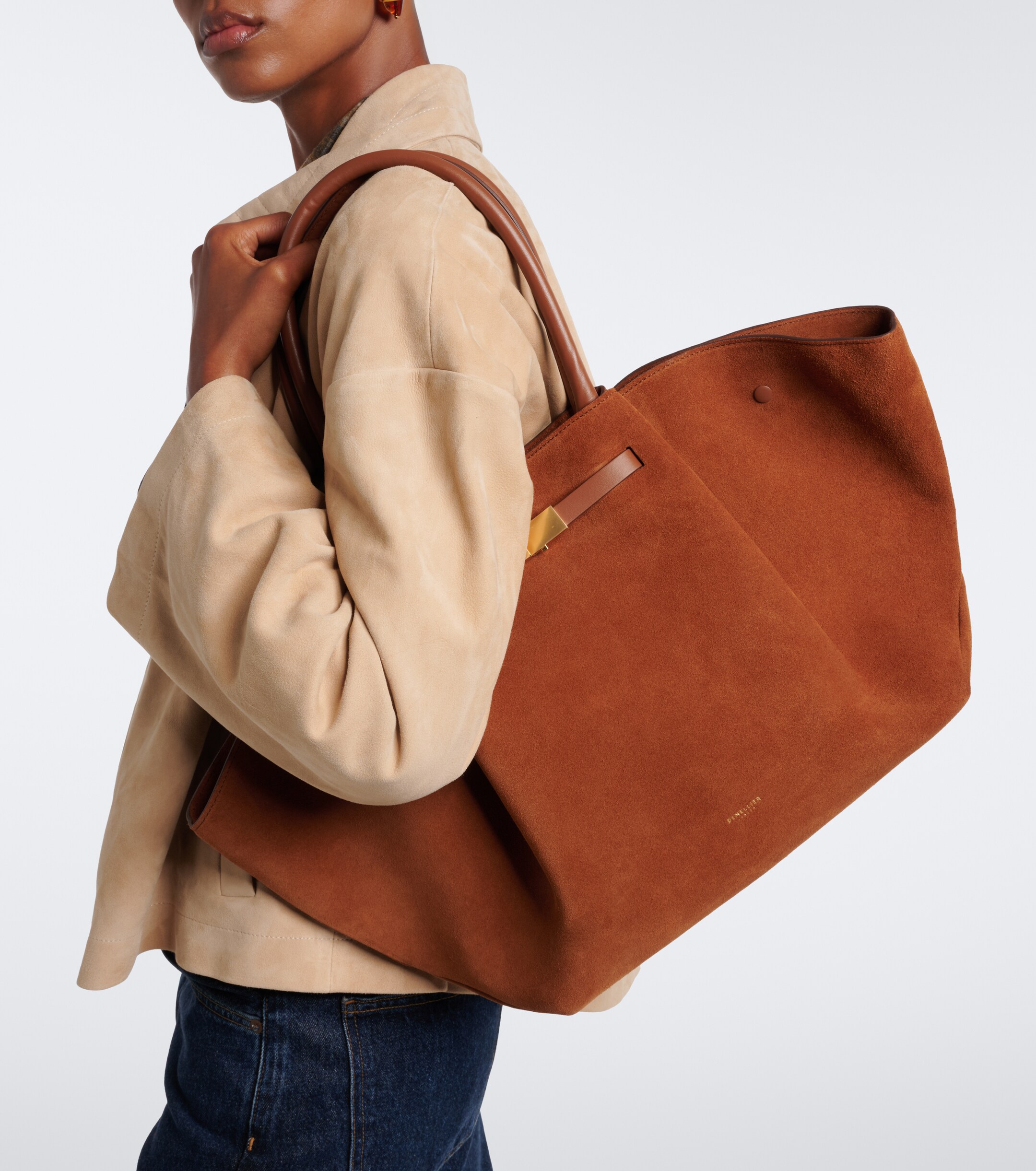 DeMellier New York suede tote bag thumbnail