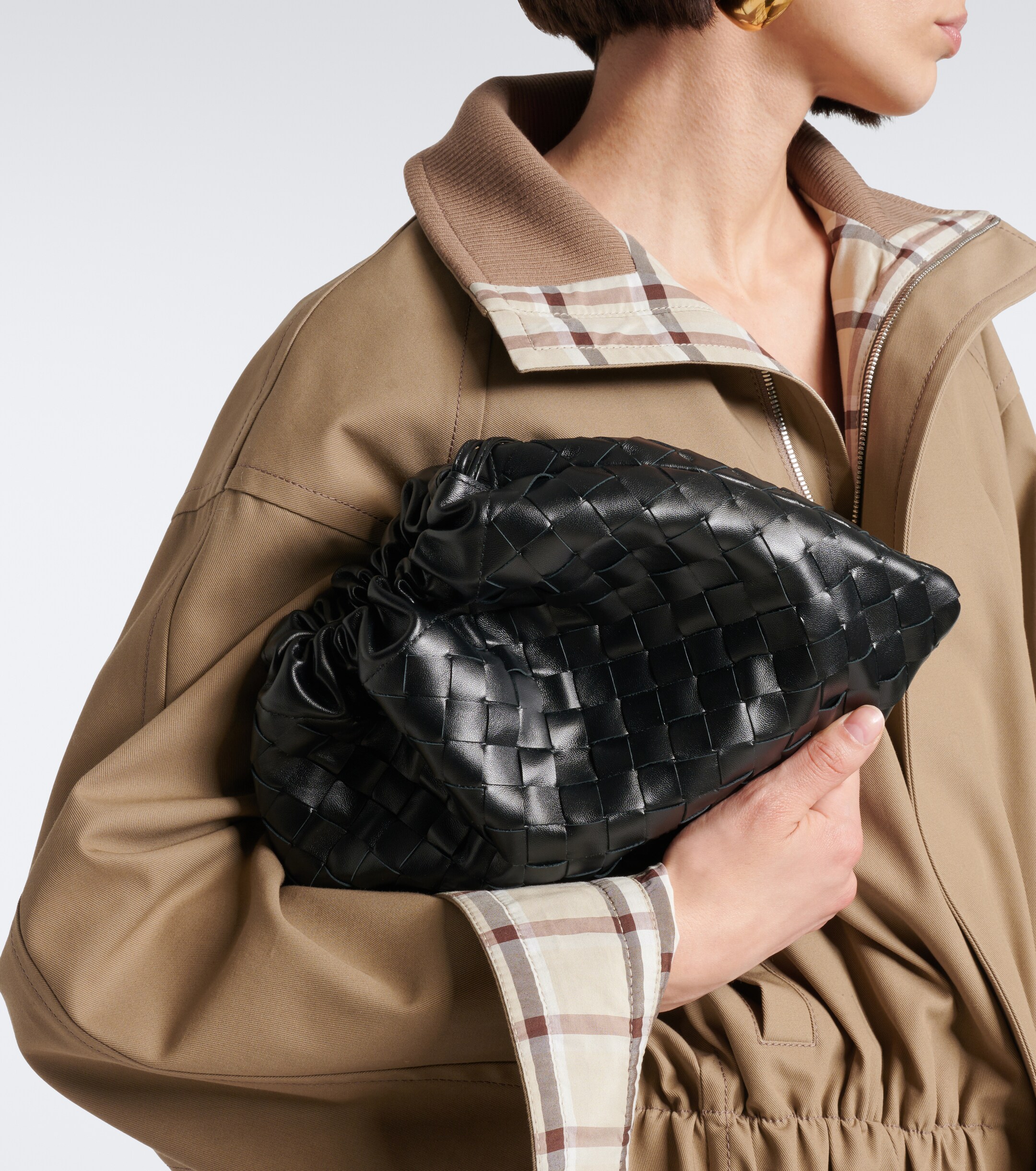 Bottega Veneta Dustbag Intrecciato leather clutch