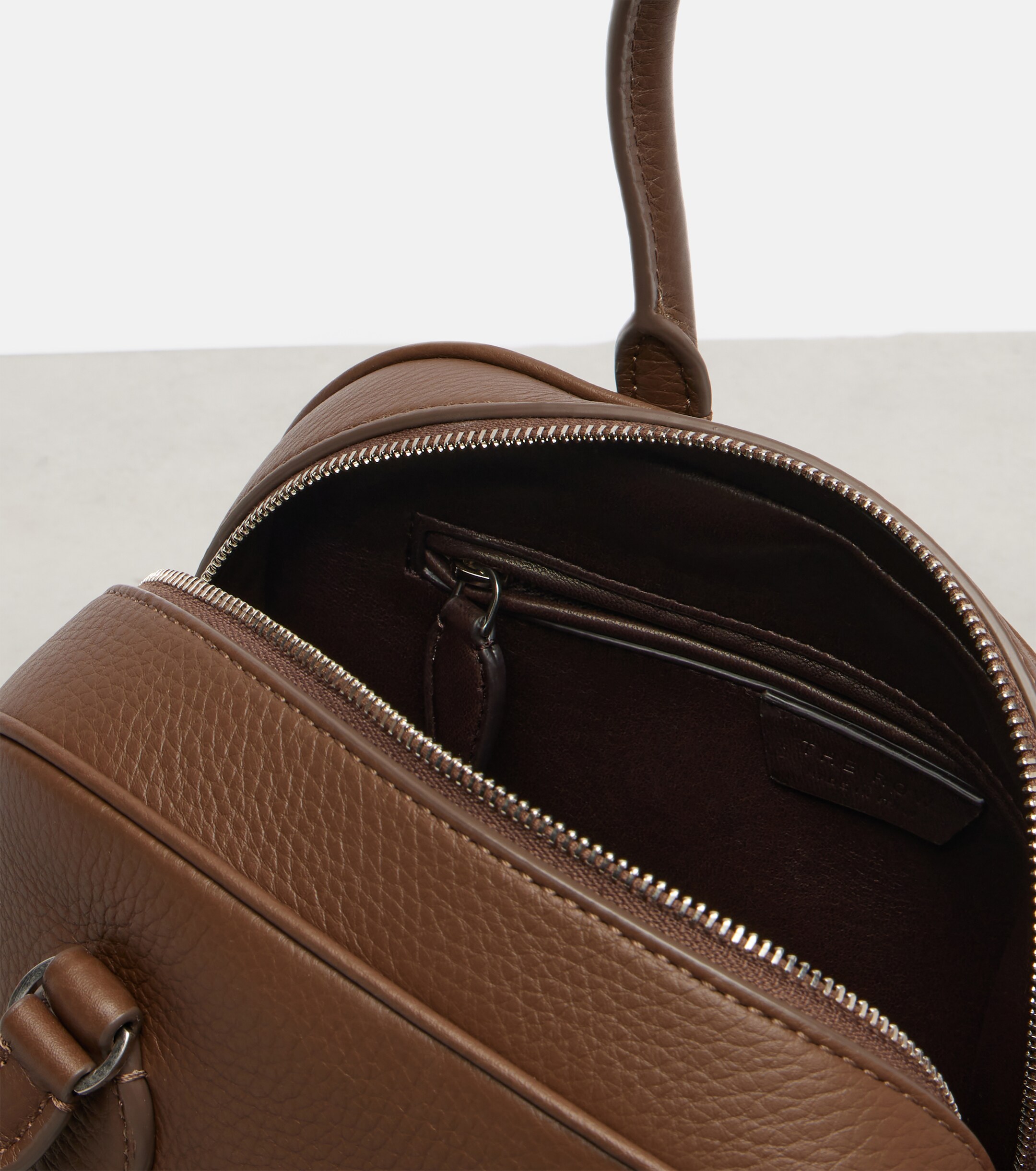 The Row India 10 Small leather tote bag