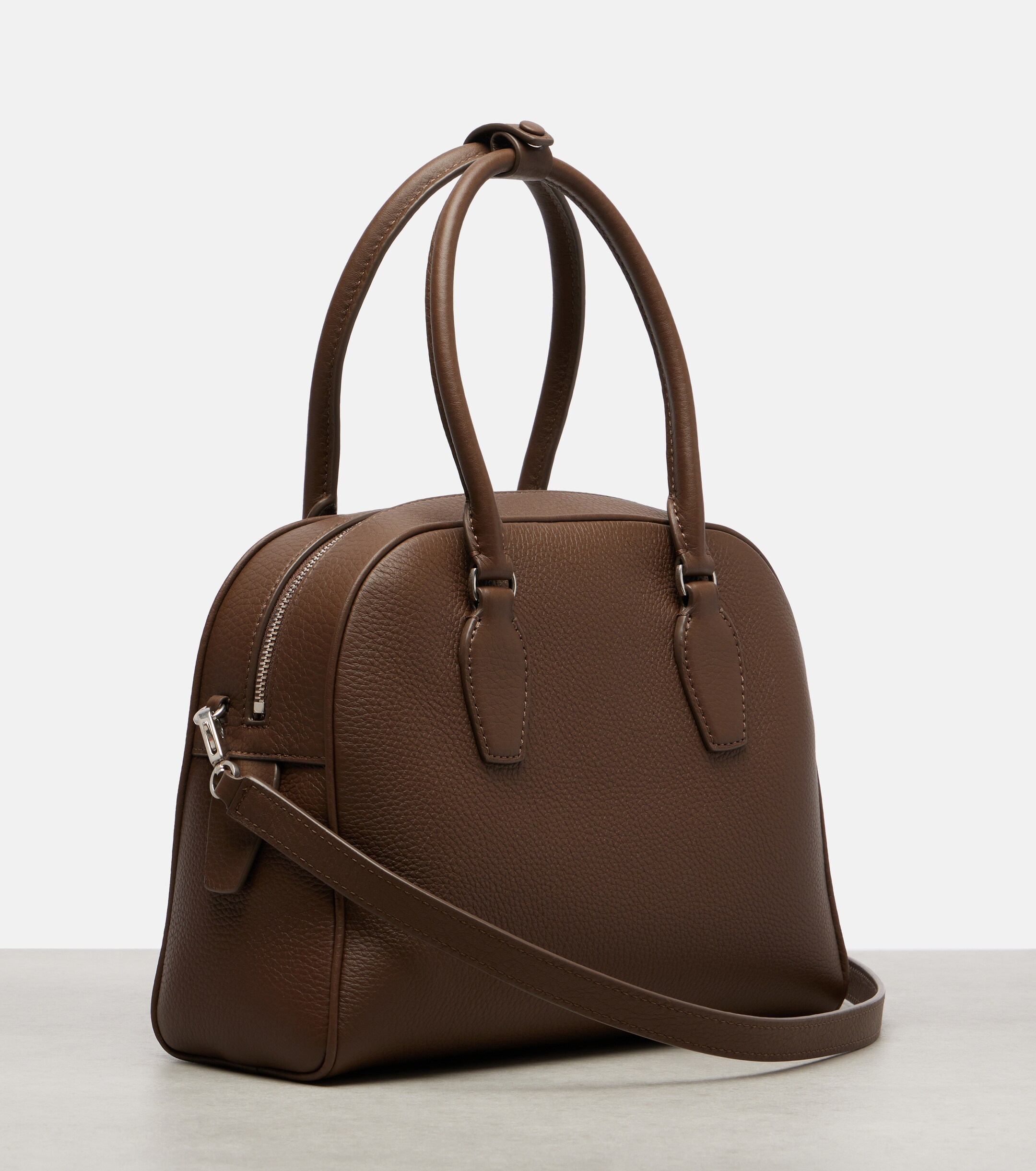 The Row India 10 Small leather tote bag