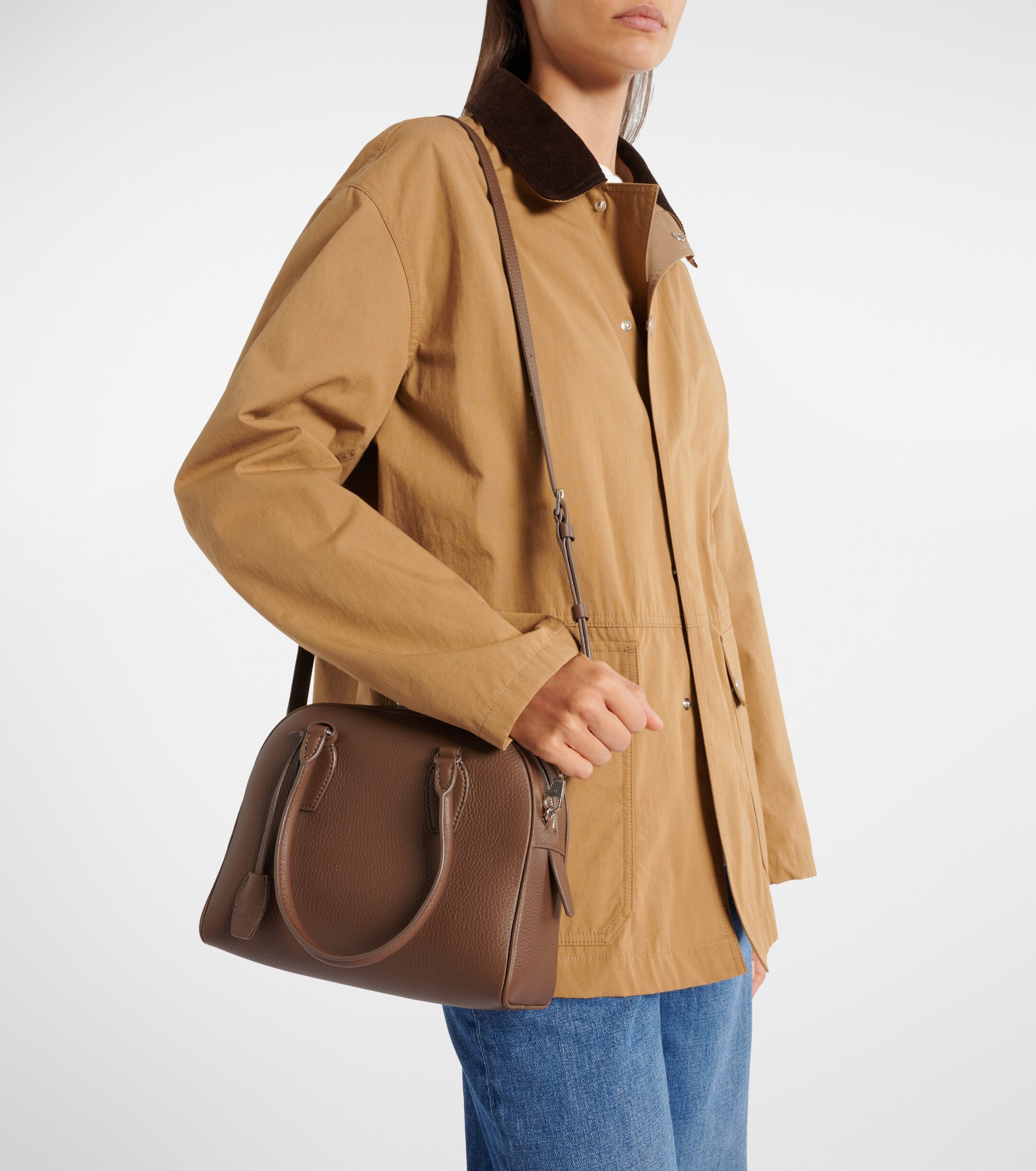 The Row India 10 Small leather tote bag