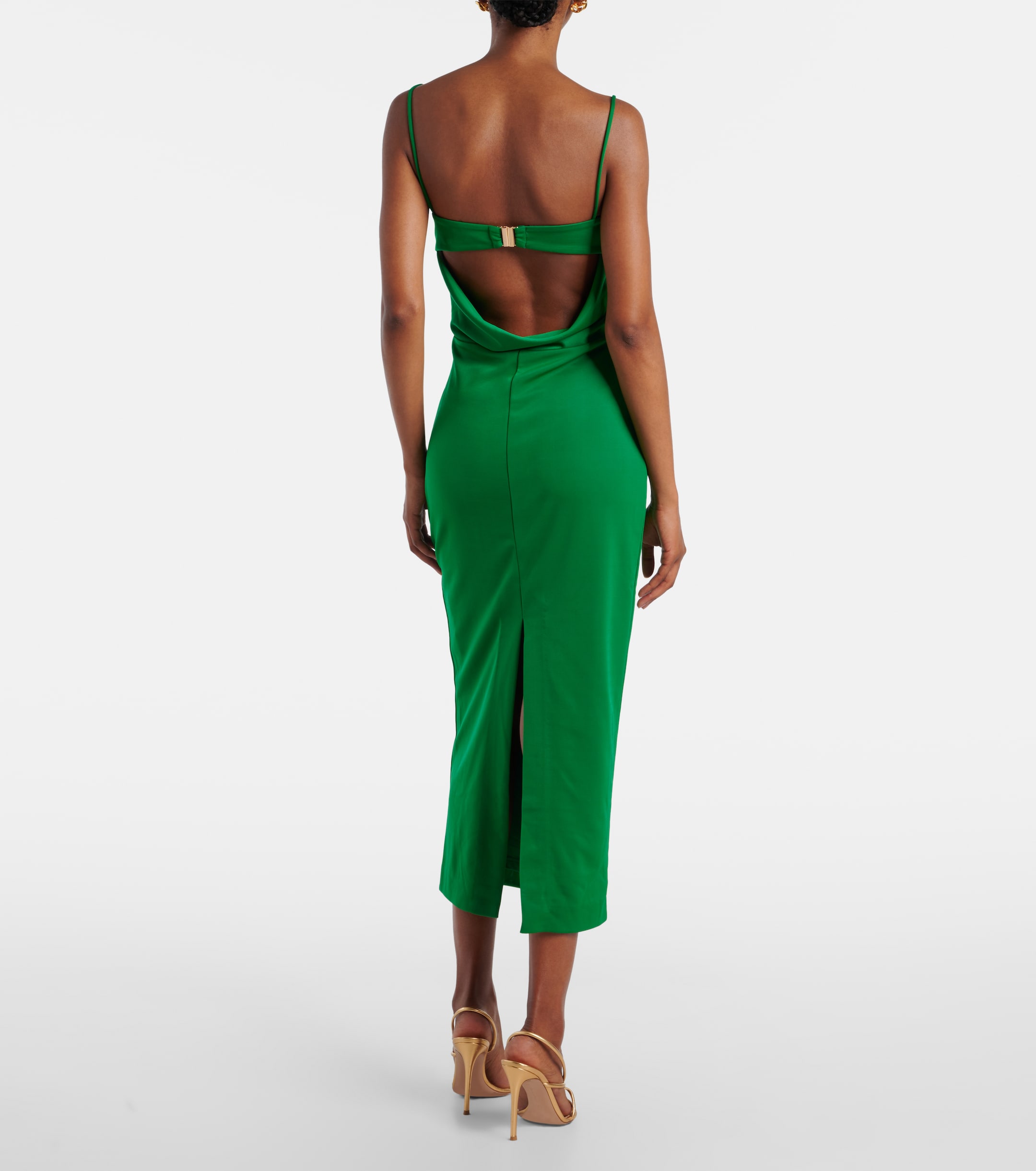 green rebecca vallance dress REBECCA VALLANCE Dionne Midi Dress (Golf Green) main image 1