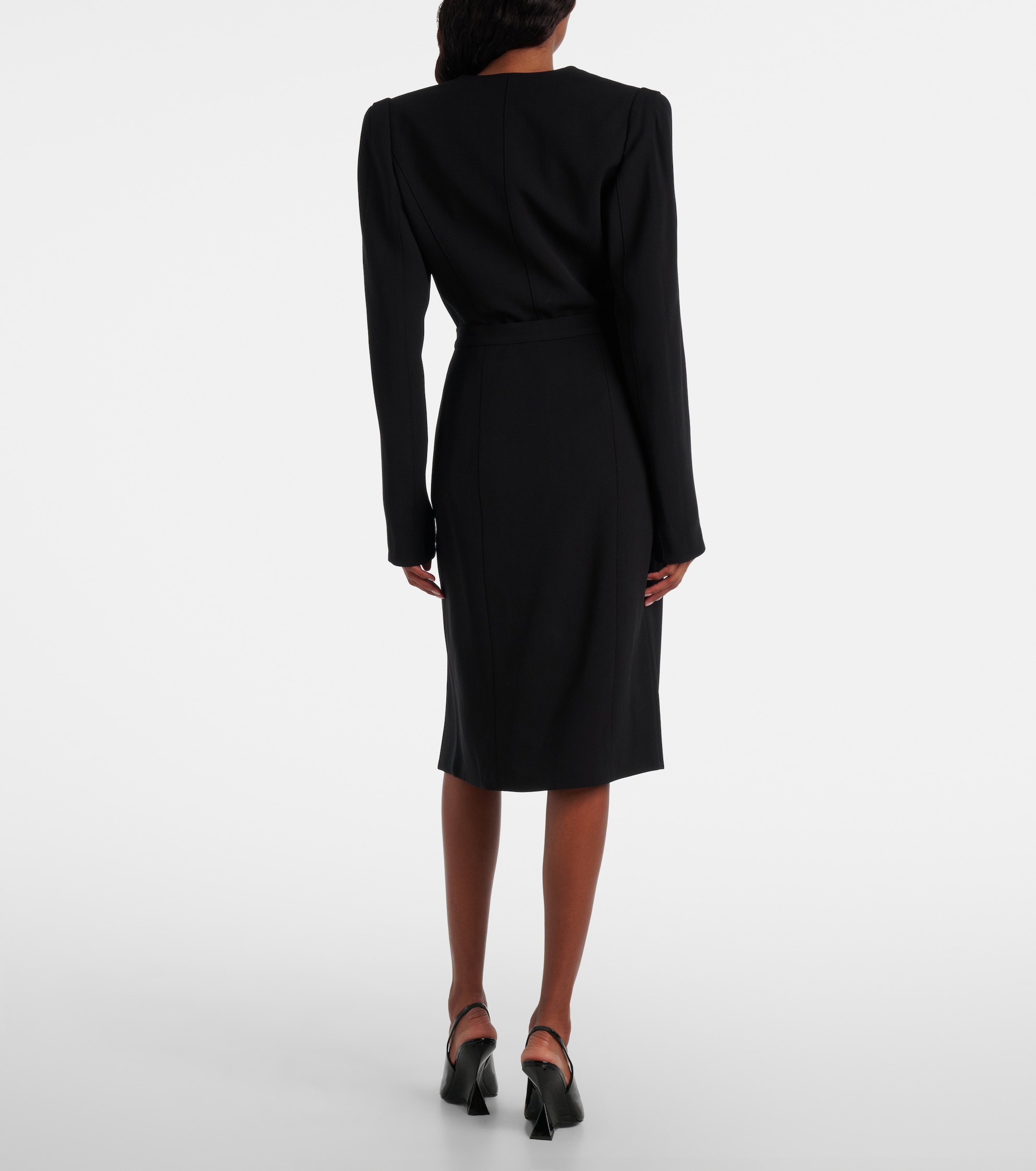 Mugler re/edit high-rise wrap skirt thumbnail