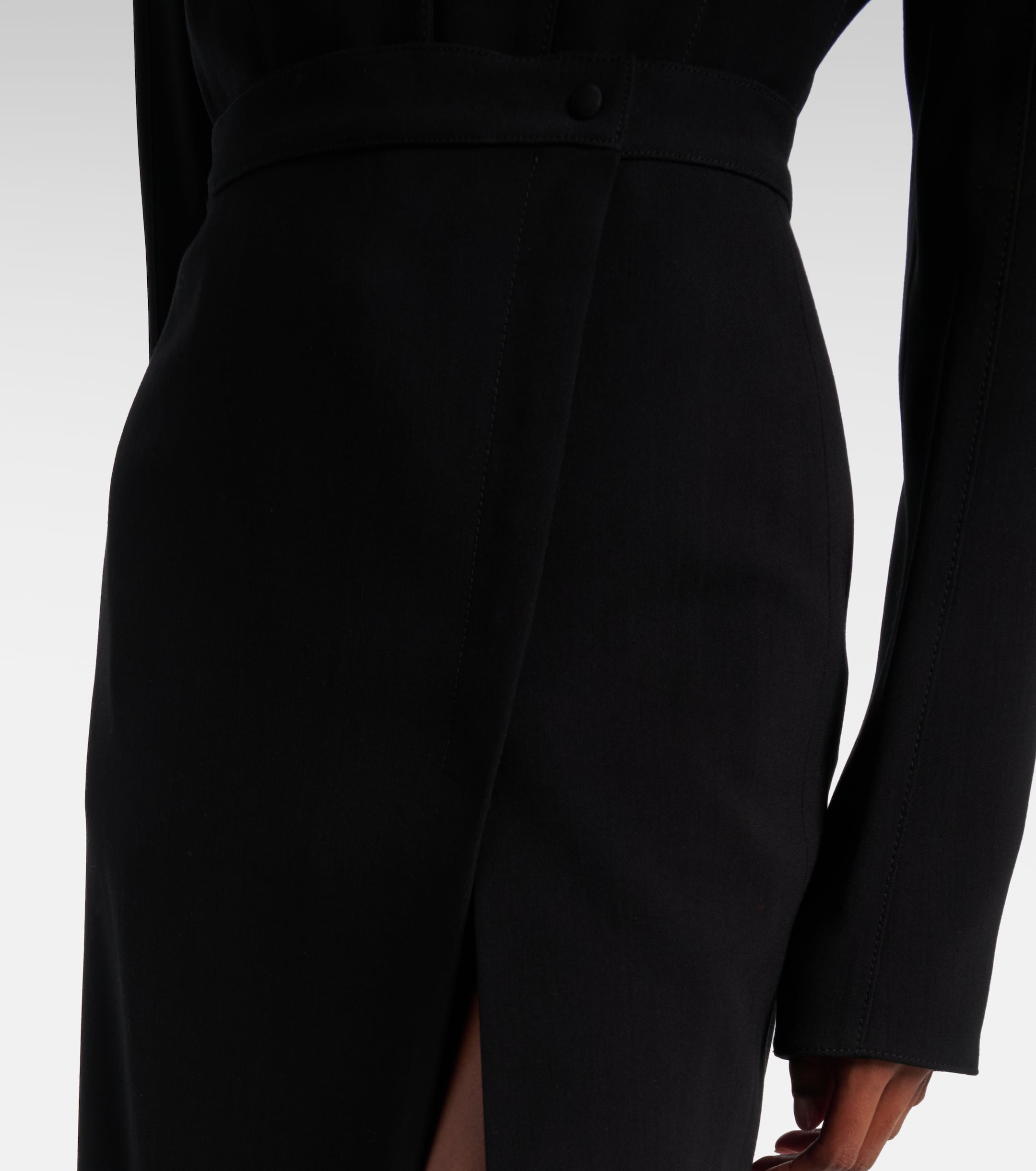Mugler re/edit high-rise wrap skirt thumbnail