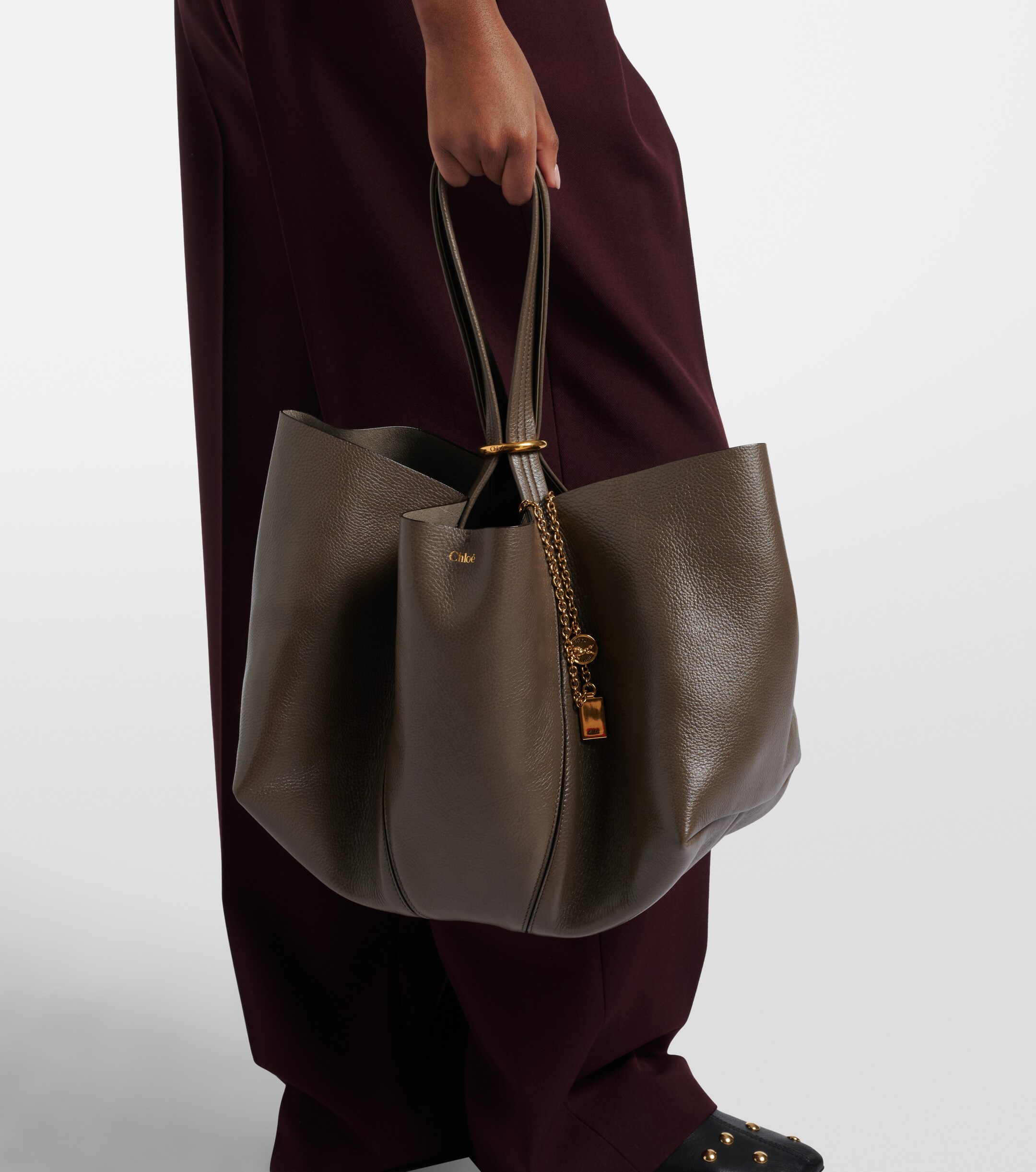 Chloé Chloé Spin Medium leather tote bag