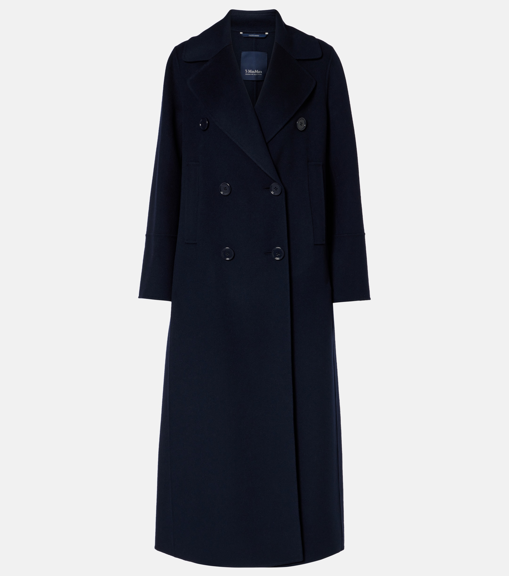 S Max Mara Custodi double-breasted virgin wool coat thumbnail