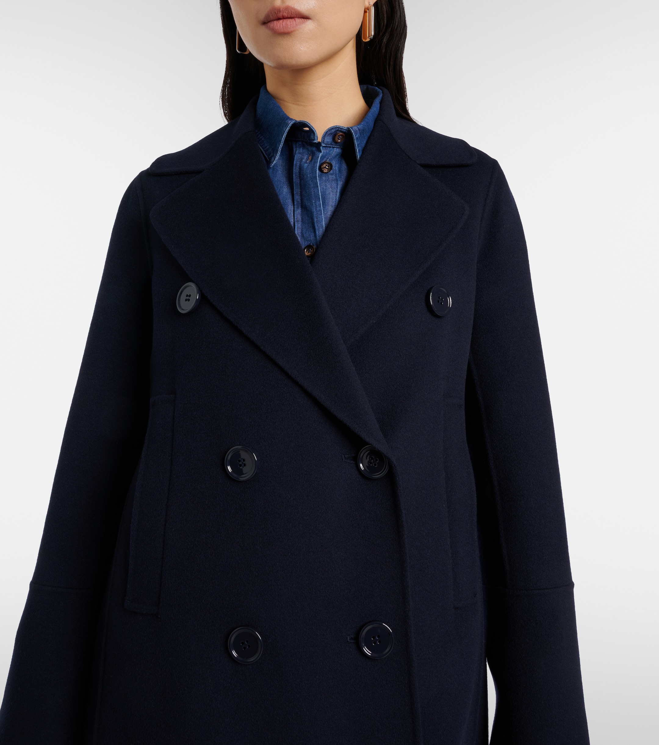 S Max Mara Custodi double-breasted virgin wool coat thumbnail