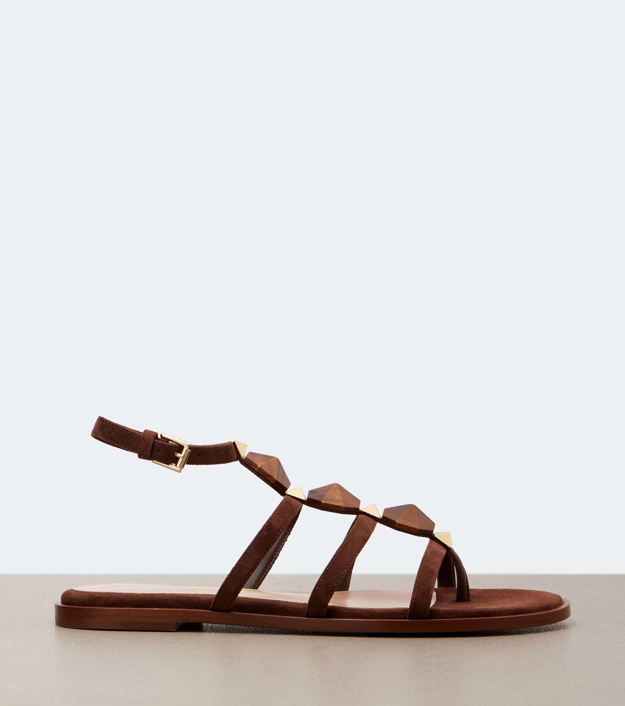 GIANVITO ROSSI Gianvito Rossi Studded suede thong sandals