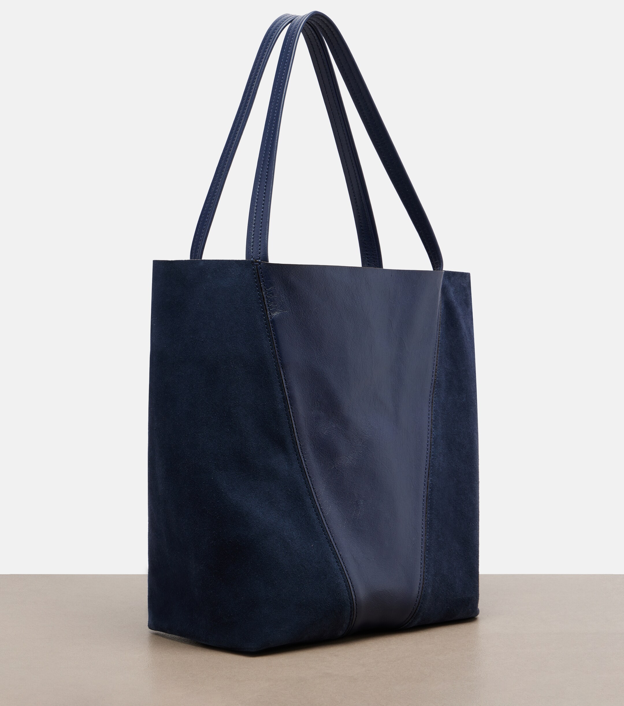 Chloé Chloé Spin leather and suede tote bag