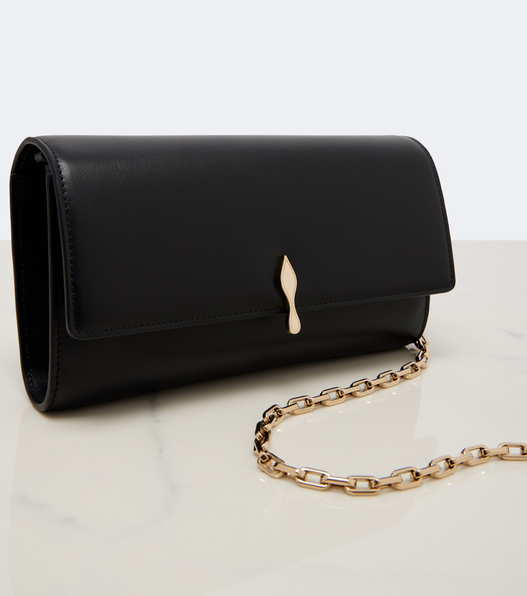 CHRISTIAN LOUBOUTIN Bettina leather wallet on chain