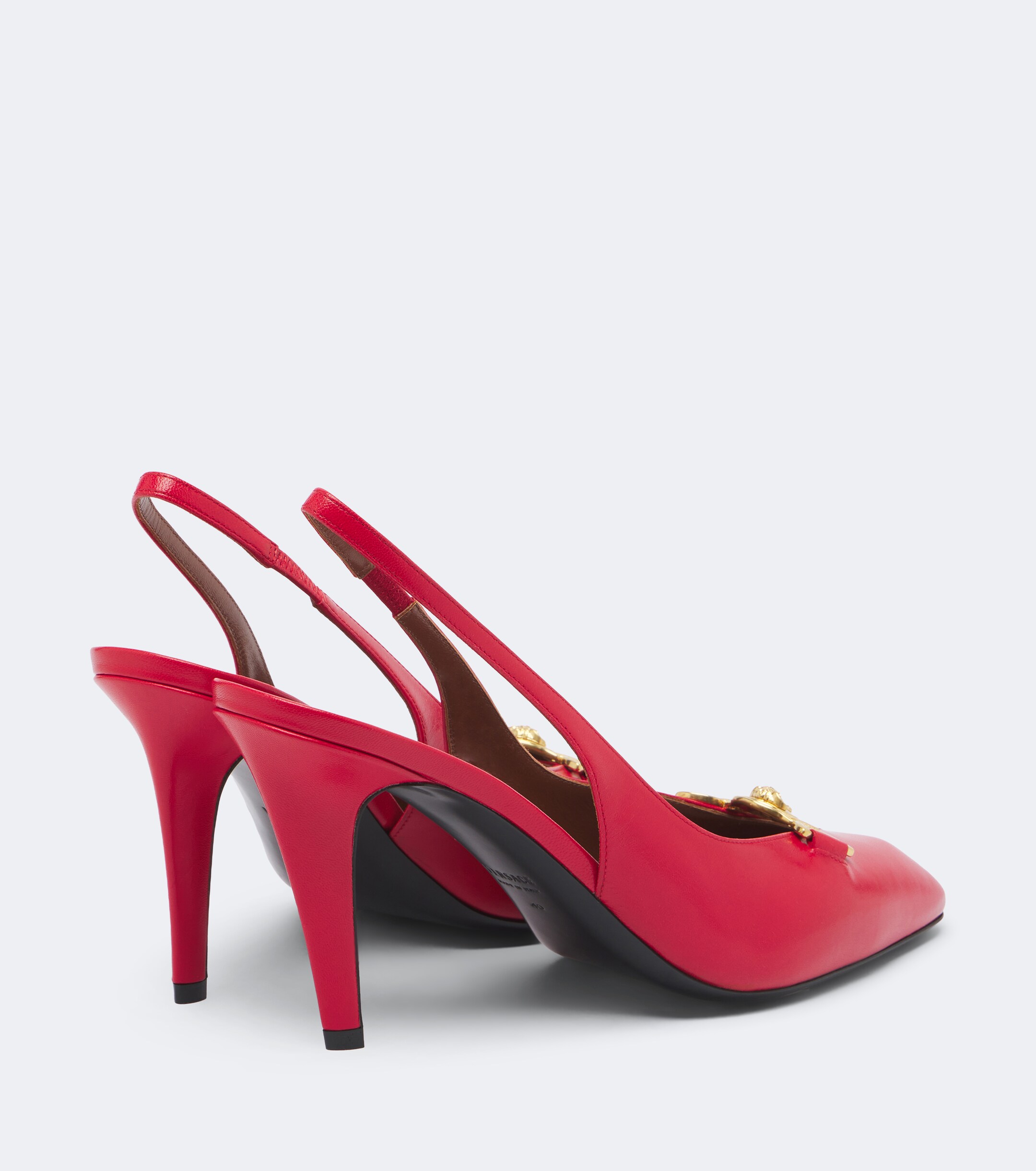 Versace Versace Clelia Medusa leather slingback pumps