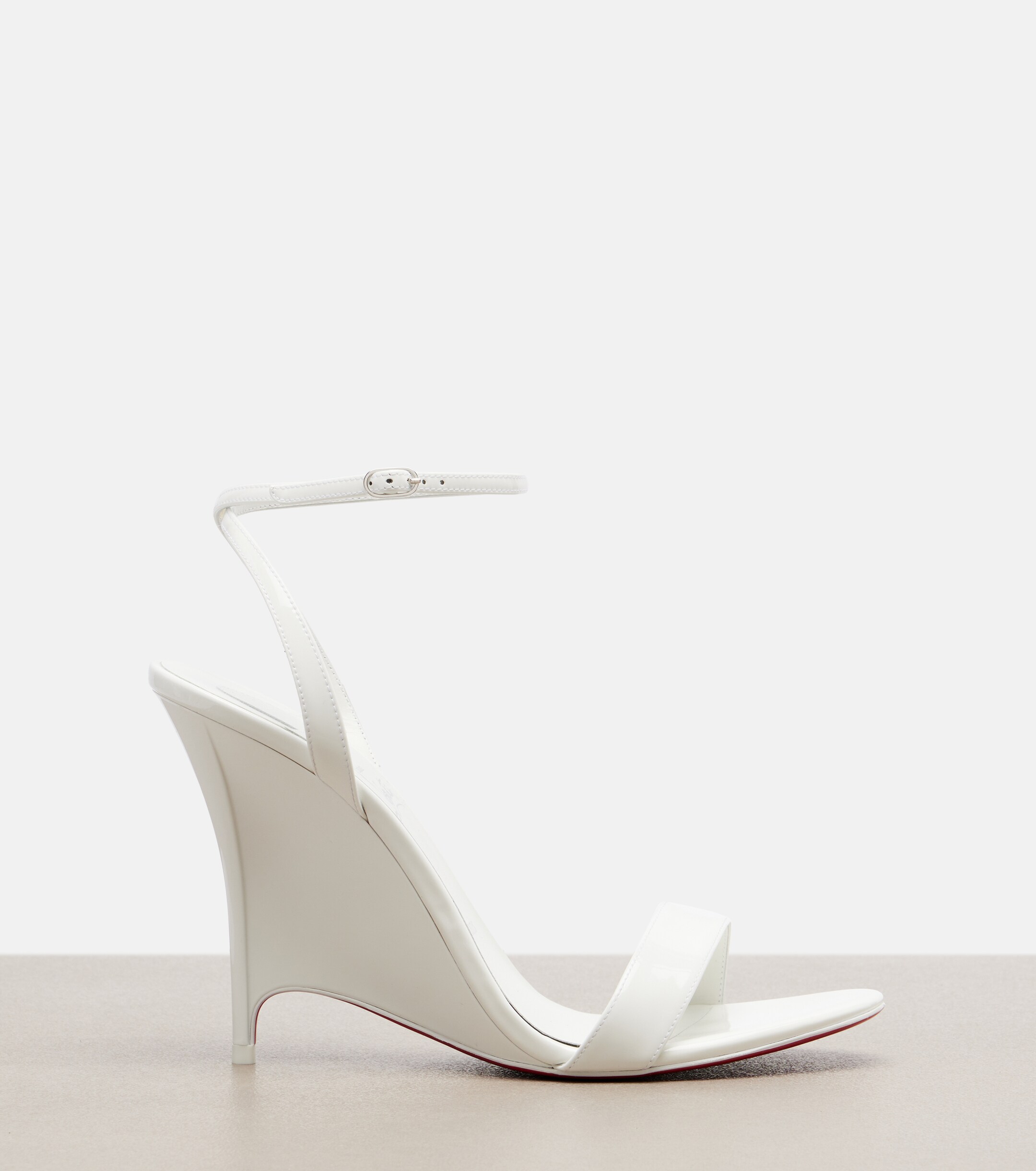 CHRISTIAN LOUBOUTIN Christian Louboutin Miss Z patent leather wedge sandals