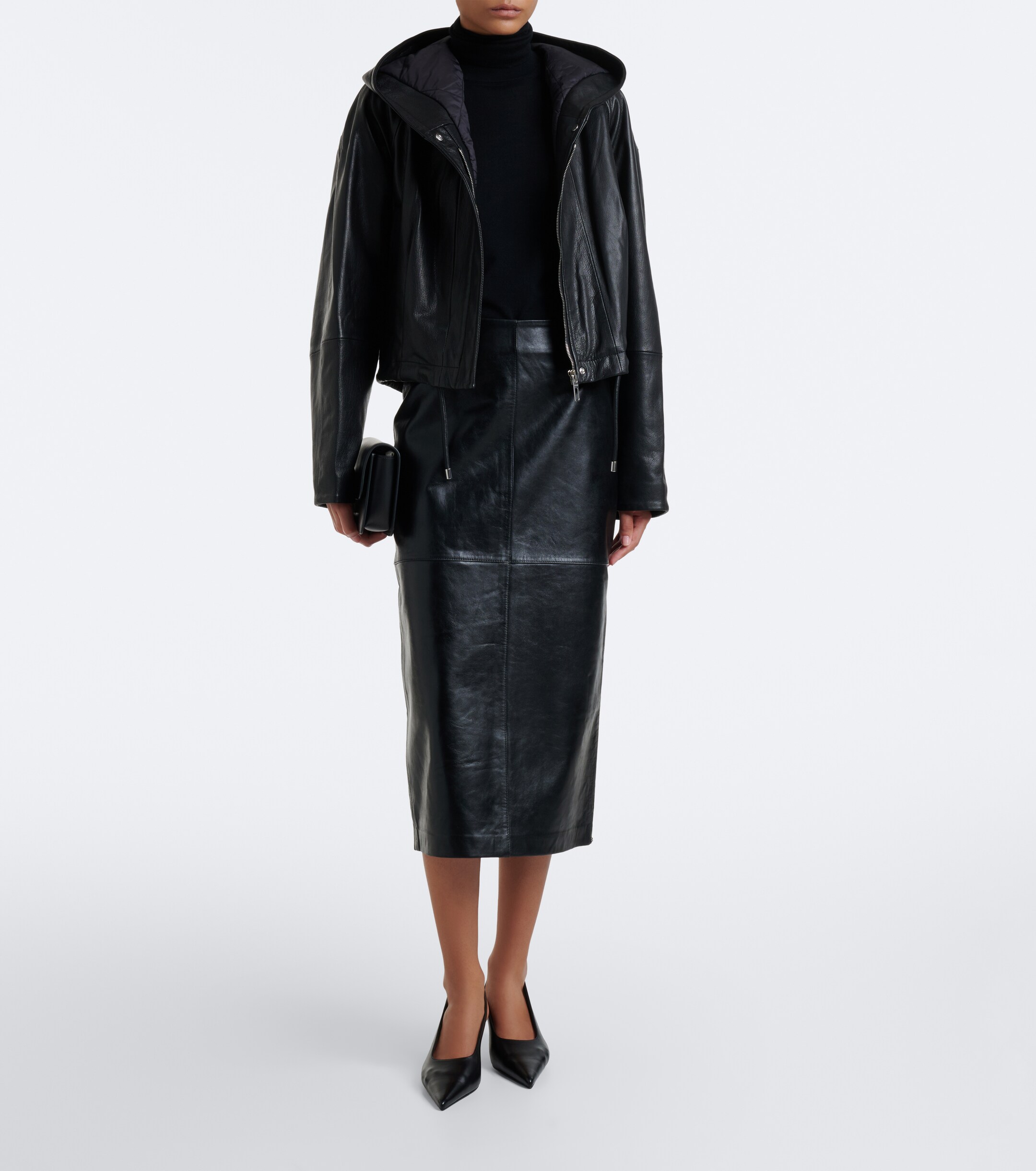 Sportmax Sportmax Leather pencil skirt