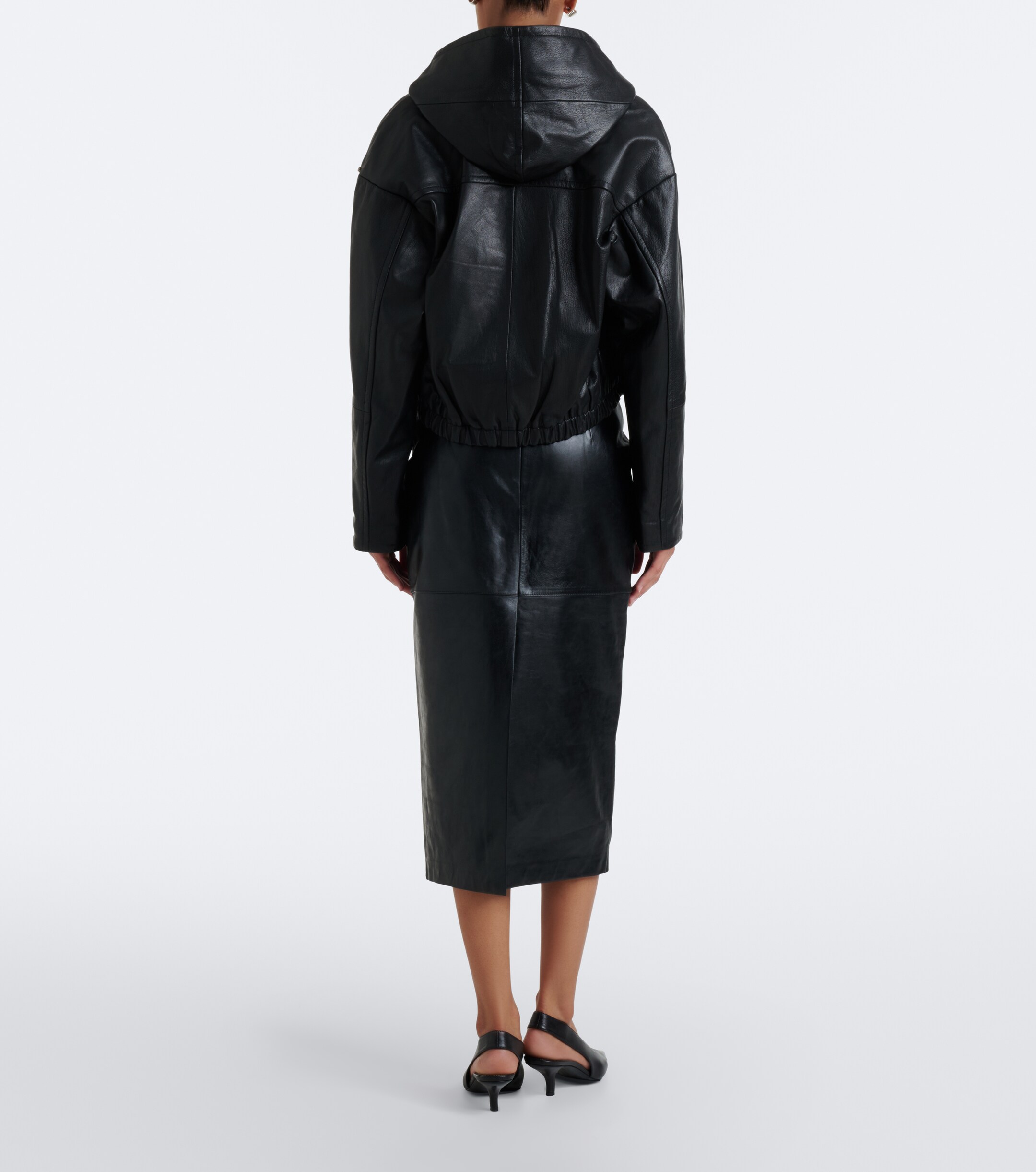 Sportmax Sportmax Leather pencil skirt