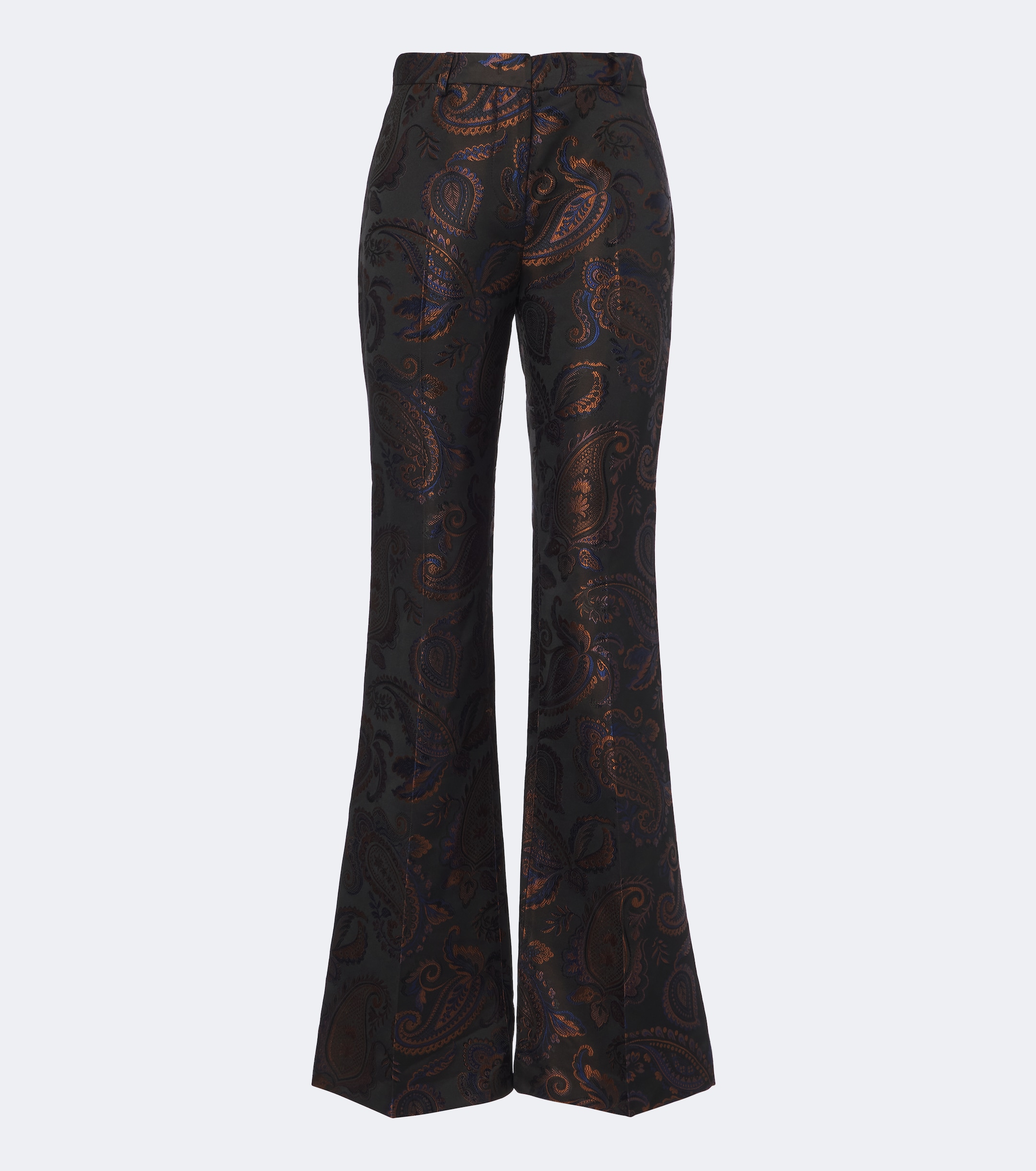 Etro Etro Paisley jacquard cotton flared pants