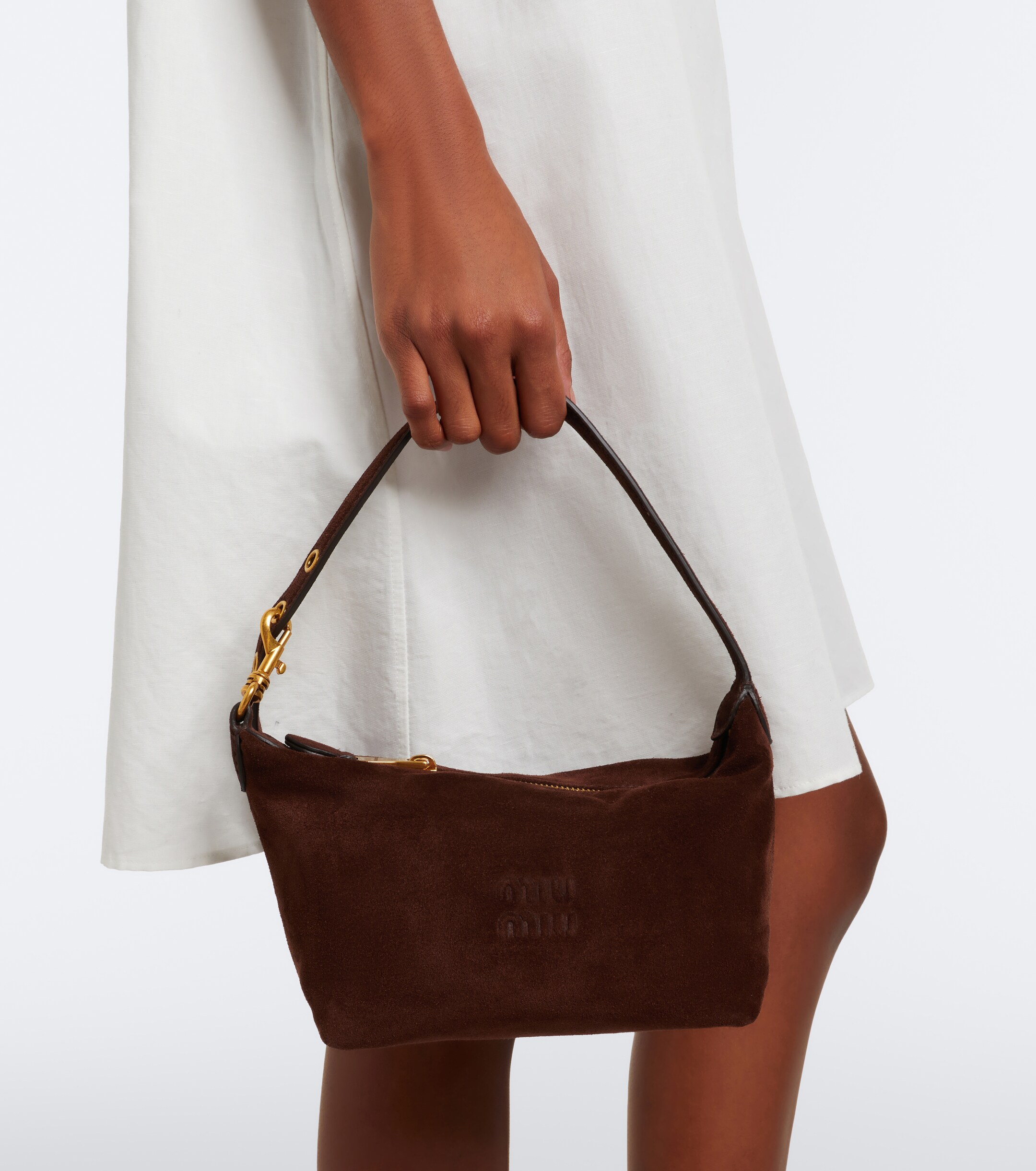 Miu Miu Miu Miu Spirit suede shoulder bag