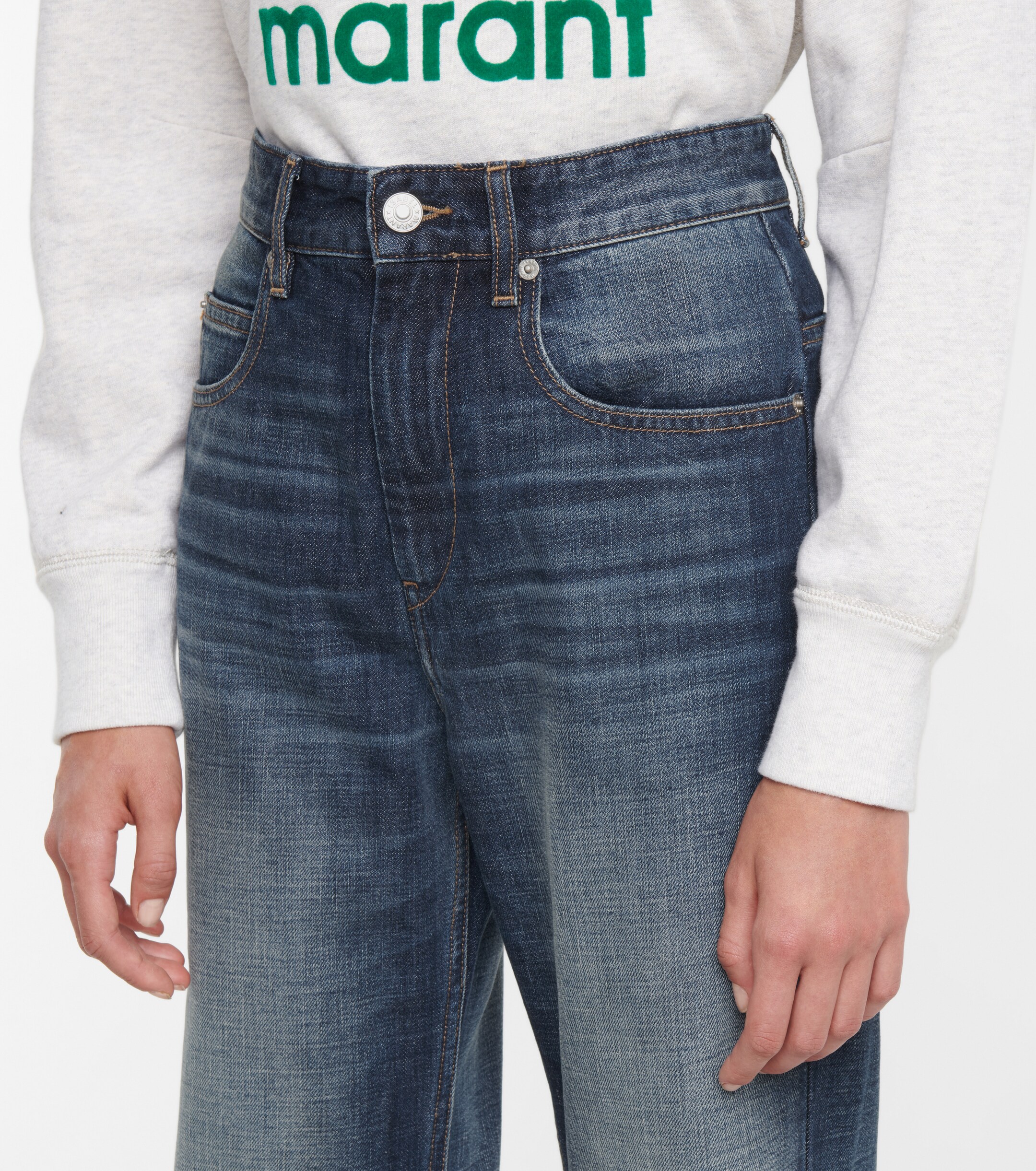Marant Étoile Belvira high-rise bootcut jeans