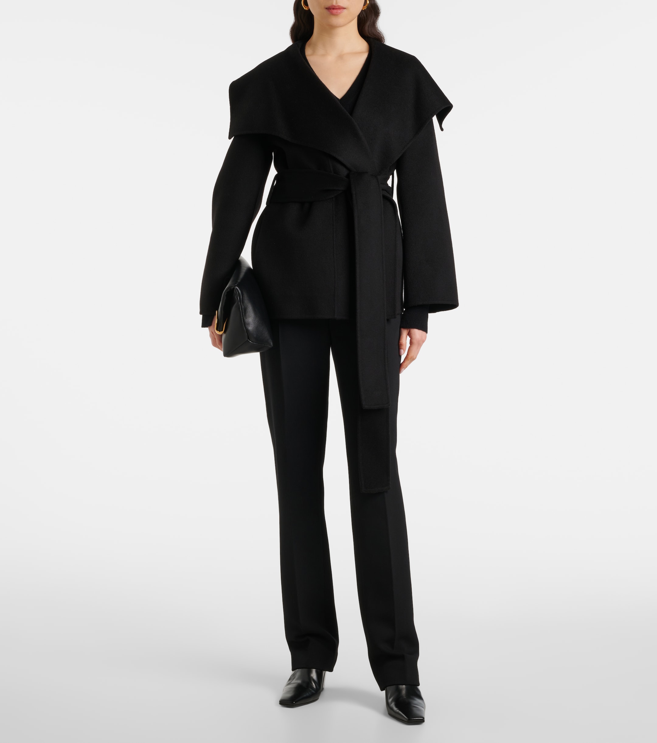 JOSEPH Adrienne wool and cashmere wrap coat